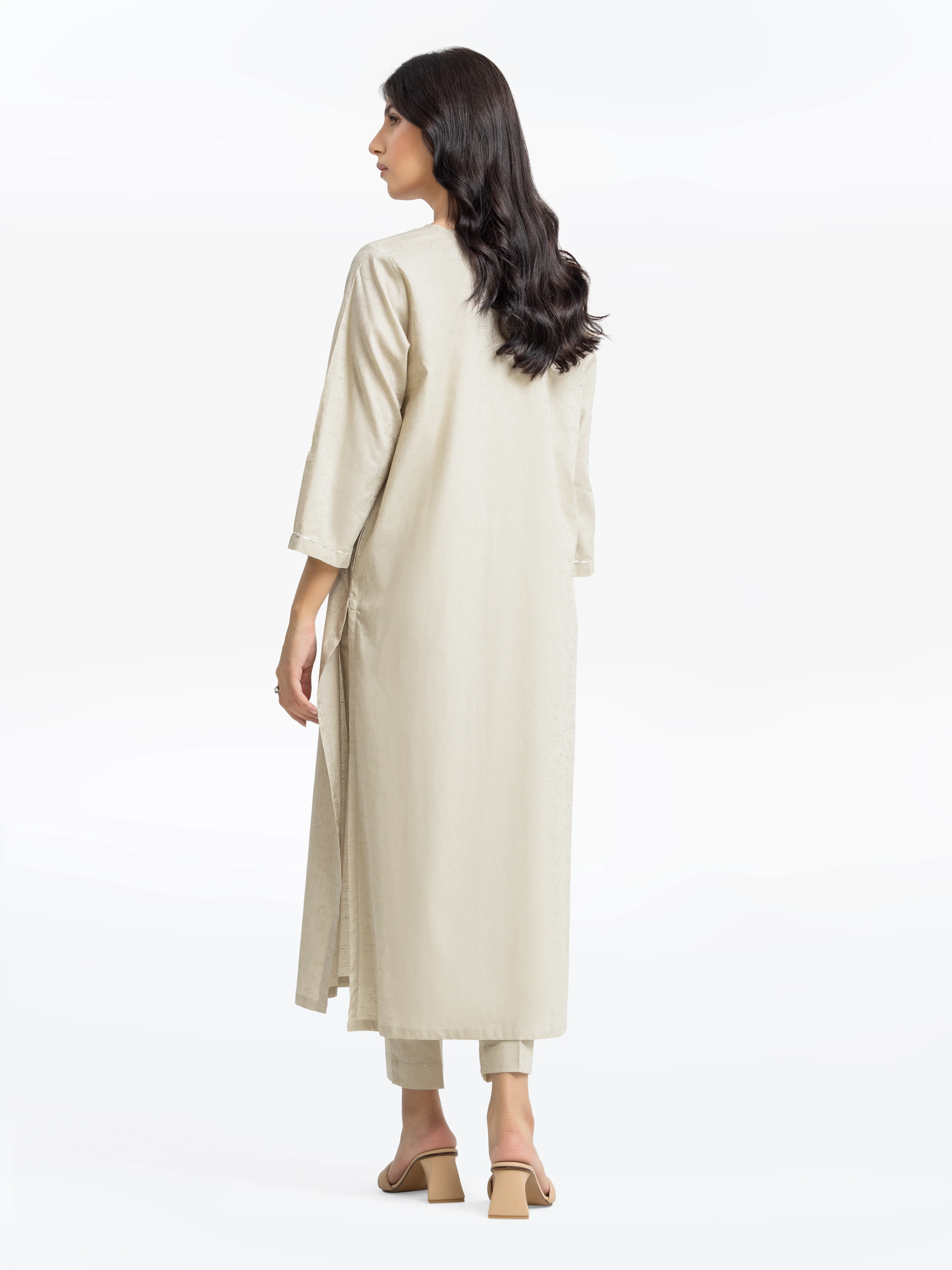 Pret Embroidered Dobby Shirt Trouser - EWTKE24-69656ST - Image 5