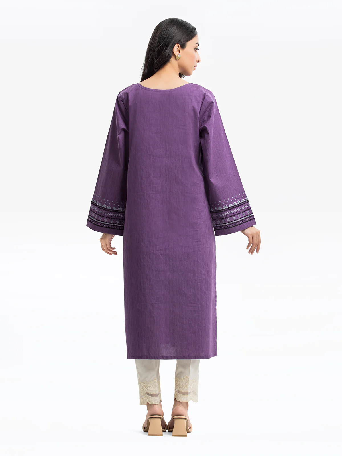 Pret Embroidered Dobby Shirt Trouser - EWTKE24-69657ST - Image 5