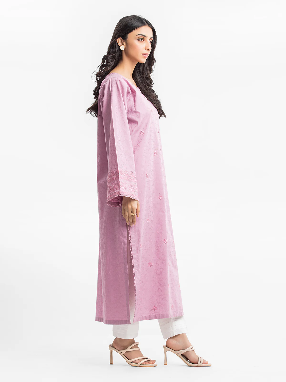 Pret Embroidered Dobby Shirt Trouser - EWTKE24-69658ST - Image 4