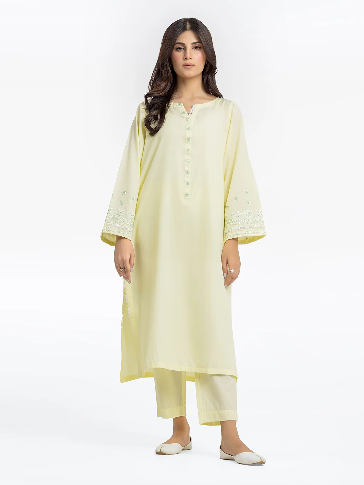Pret Embroidered Dobby Shirt Trouser - EWTKE24-69679ST - Image 2