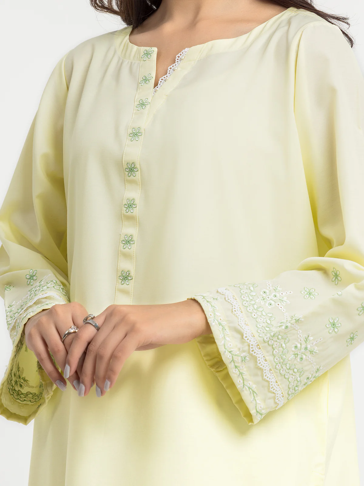 Pret Embroidered Dobby Shirt Trouser - EWTKE24-69679ST - Image 3