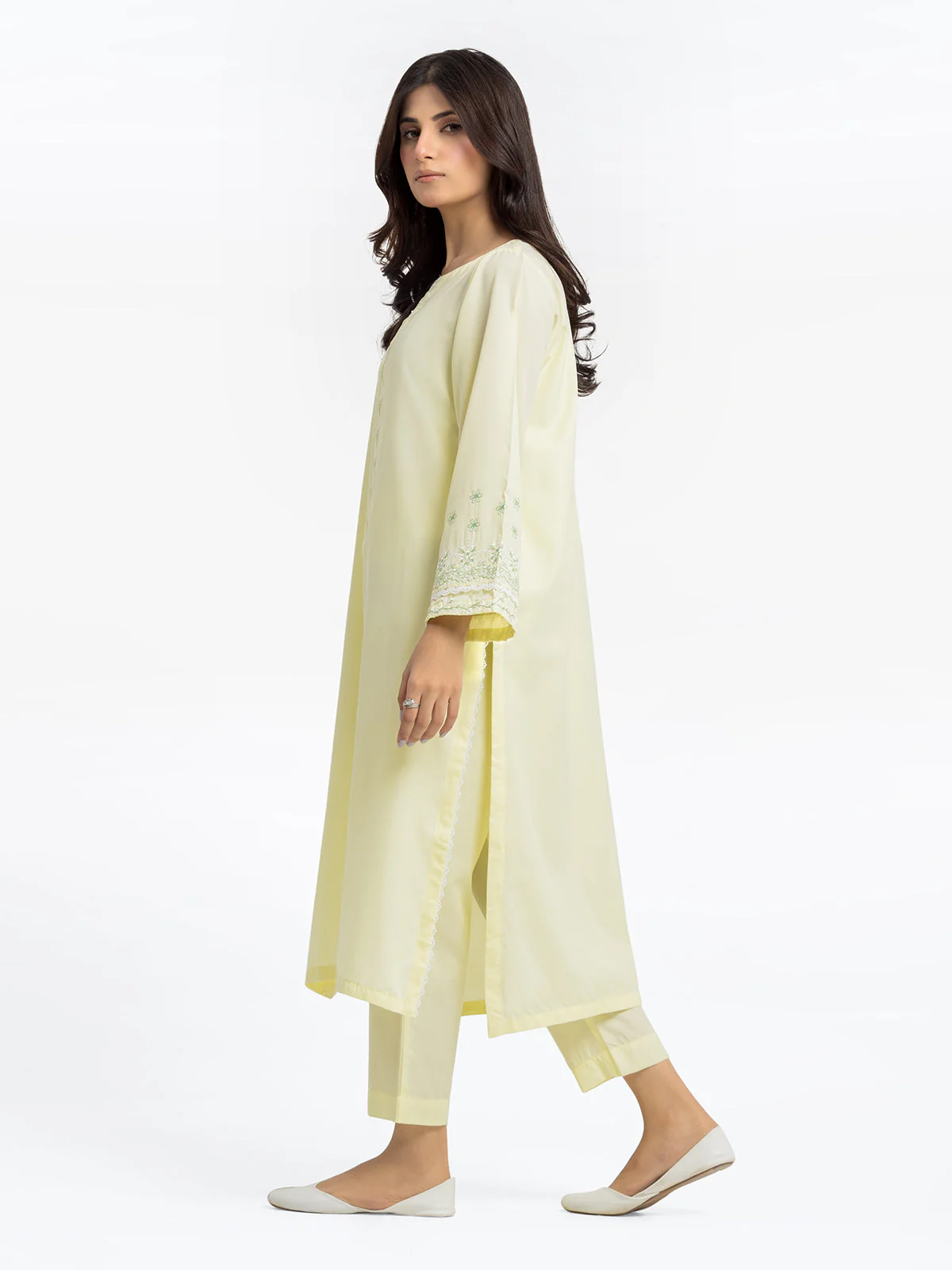 Pret Embroidered Dobby Shirt Trouser - EWTKE24-69679ST - Image 4