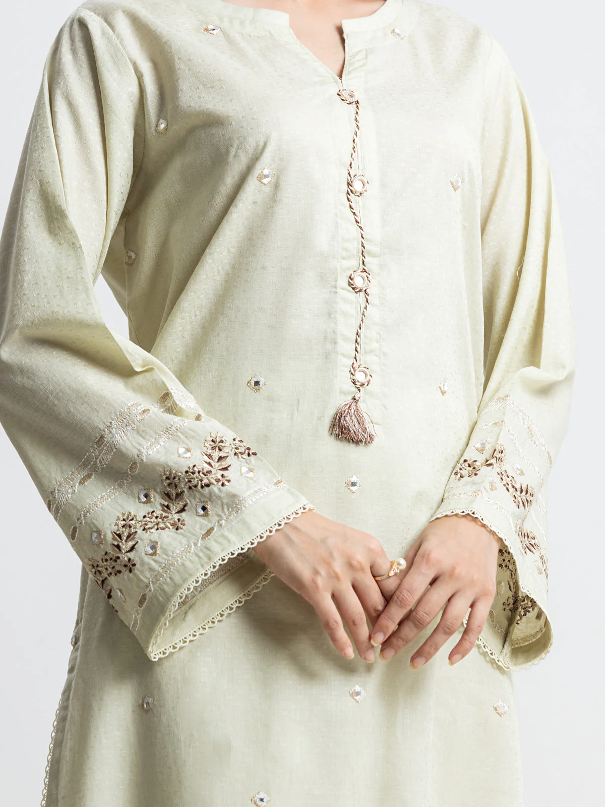 Pret Embroidered Dobby Co-ord Set - EWTKE24-69681ST - Image 3