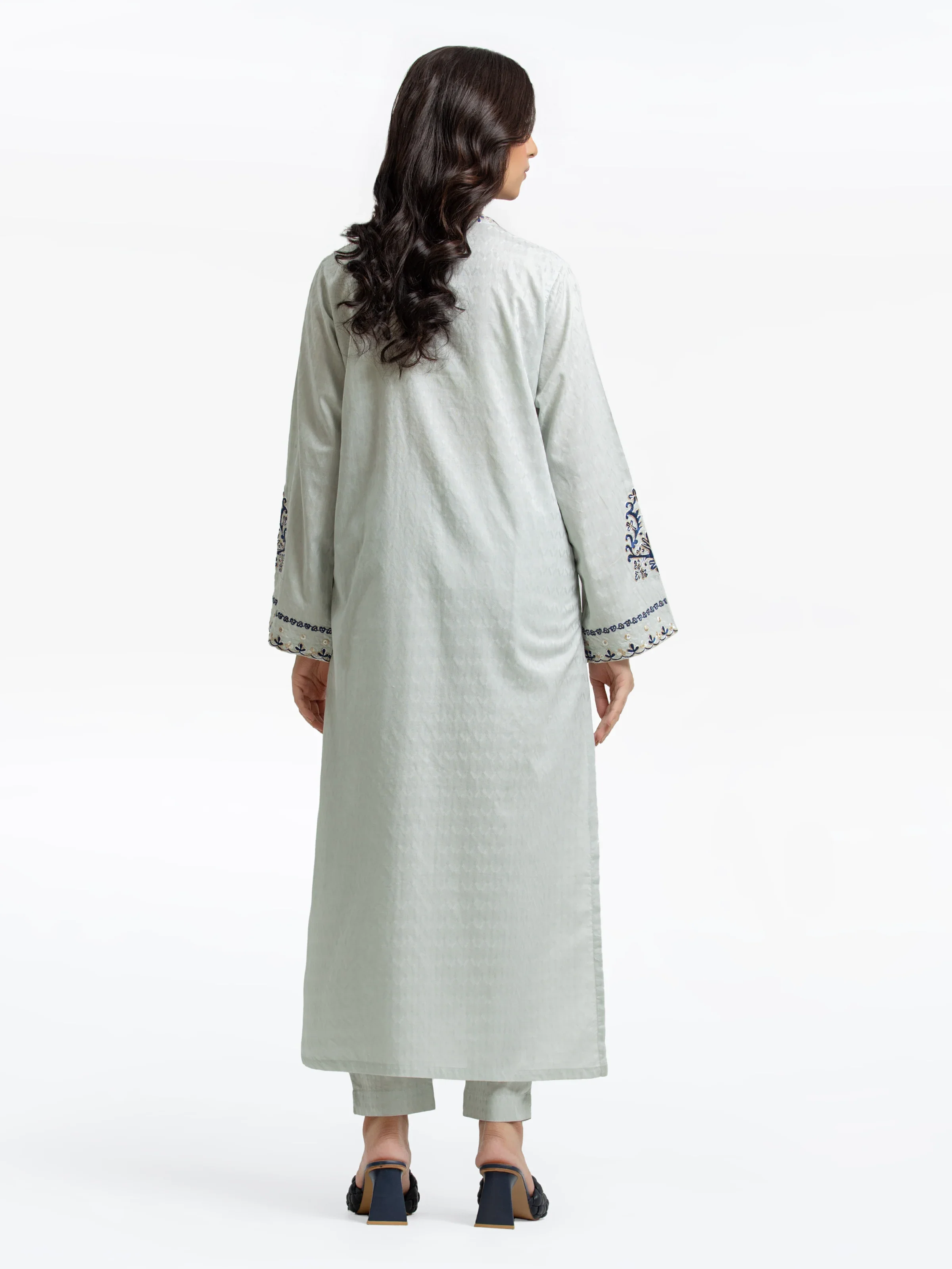 Pret Embroidered Dobby Shirt Trouser - EWTKE24-69682ST - Image 4
