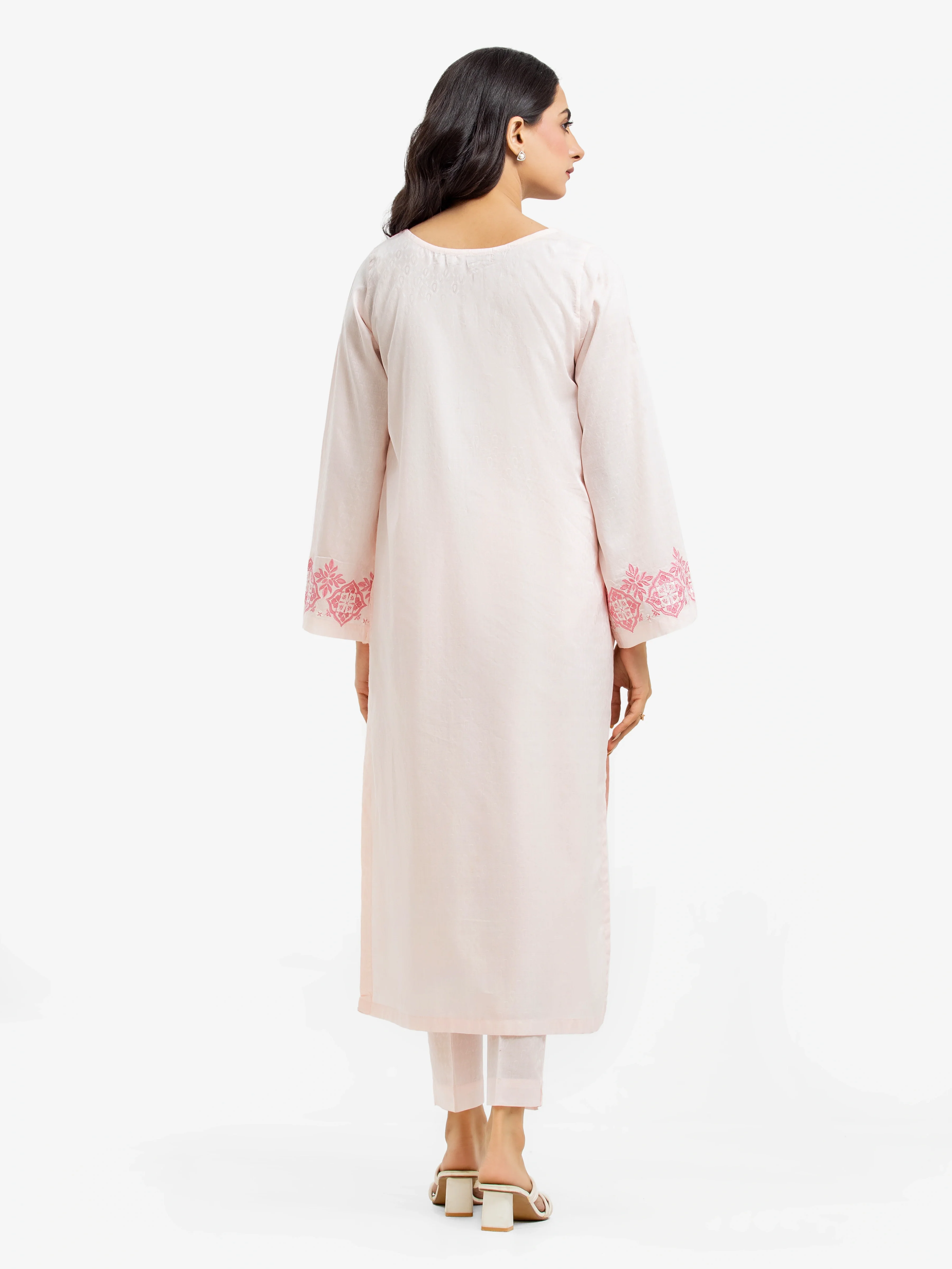 Pret Embroidered Dobby Shirt Trouser - EWTKE24-69684ST - Image 5