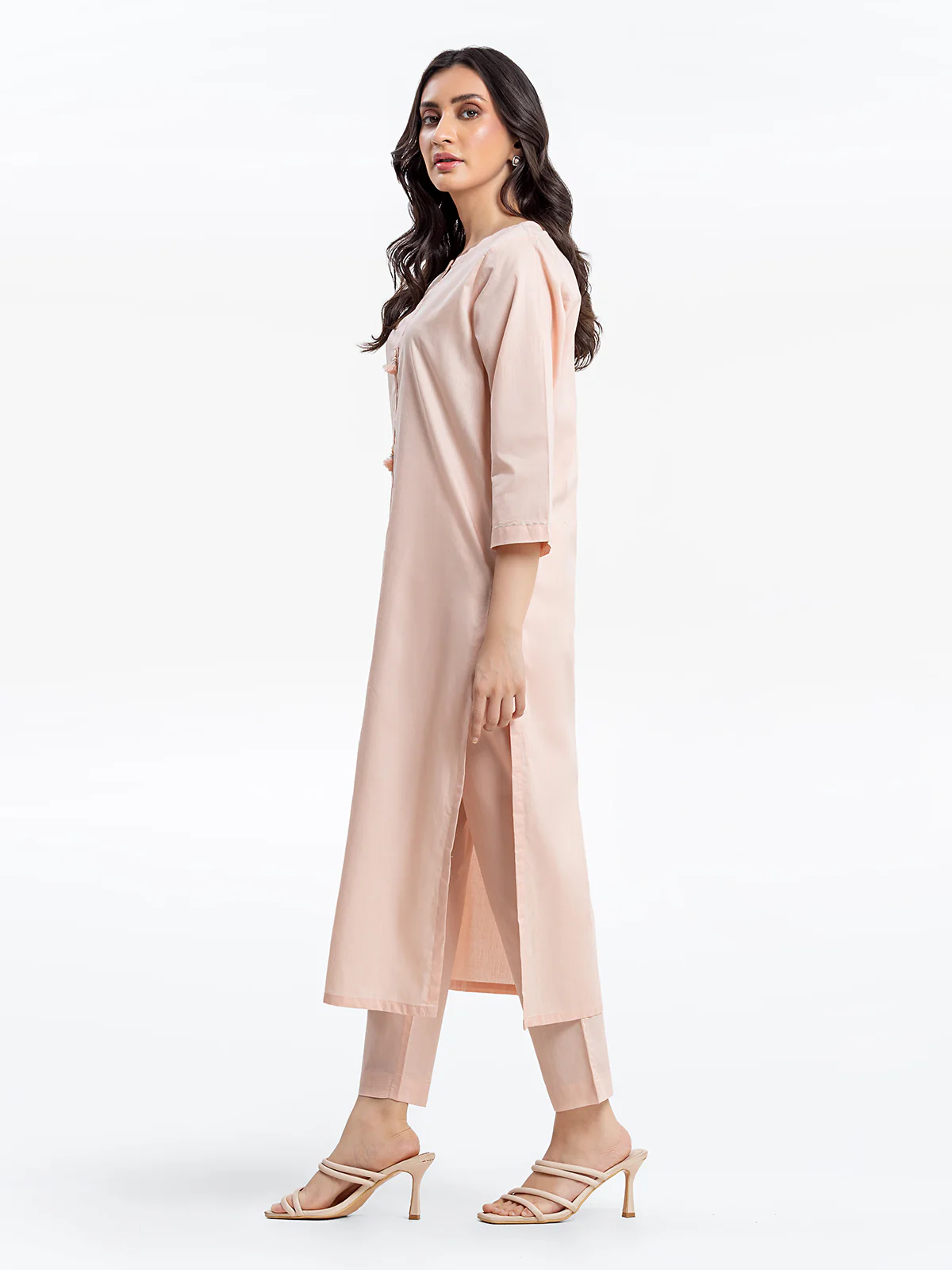 Pret Embroidered Dobby Shirt Trouser - EWTKE24-69688ST - Image 4