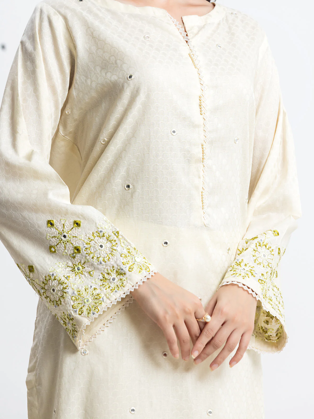 Pret Embroidered Dobby Co-ord Set - EWTKE24-69691ST - Image 3
