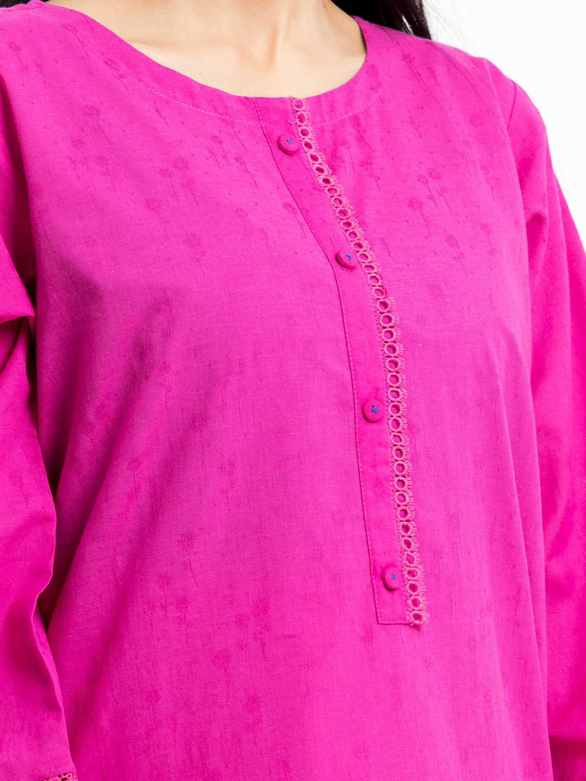Pret Embroidered Dobby Shirt Trouser - EWTKE24-69696ST - Image 3