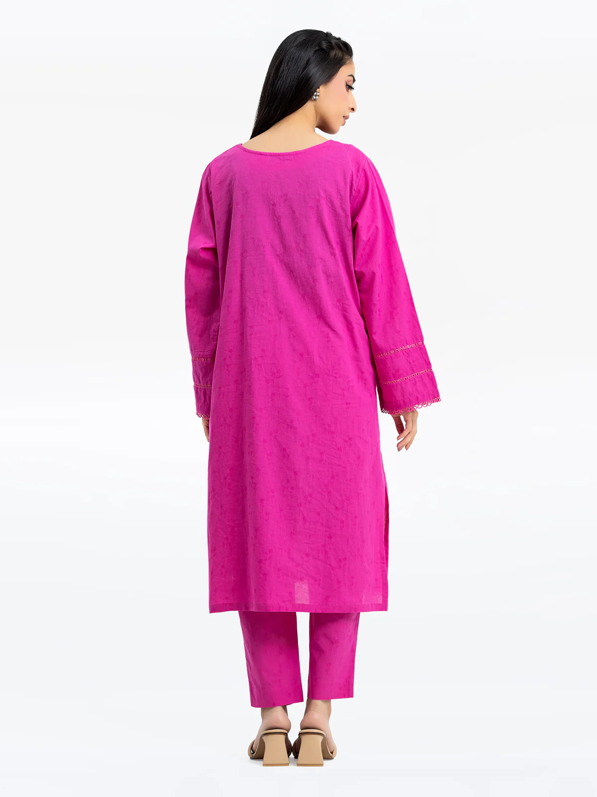 Pret Embroidered Dobby Shirt Trouser - EWTKE24-69696ST - Image 6