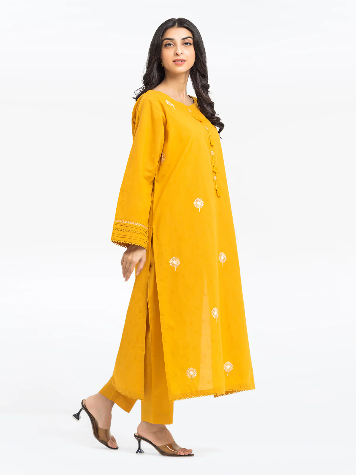 Pret Embroidered Dobby Shirt Trouser - EWTKE24-69709ST - Image 5