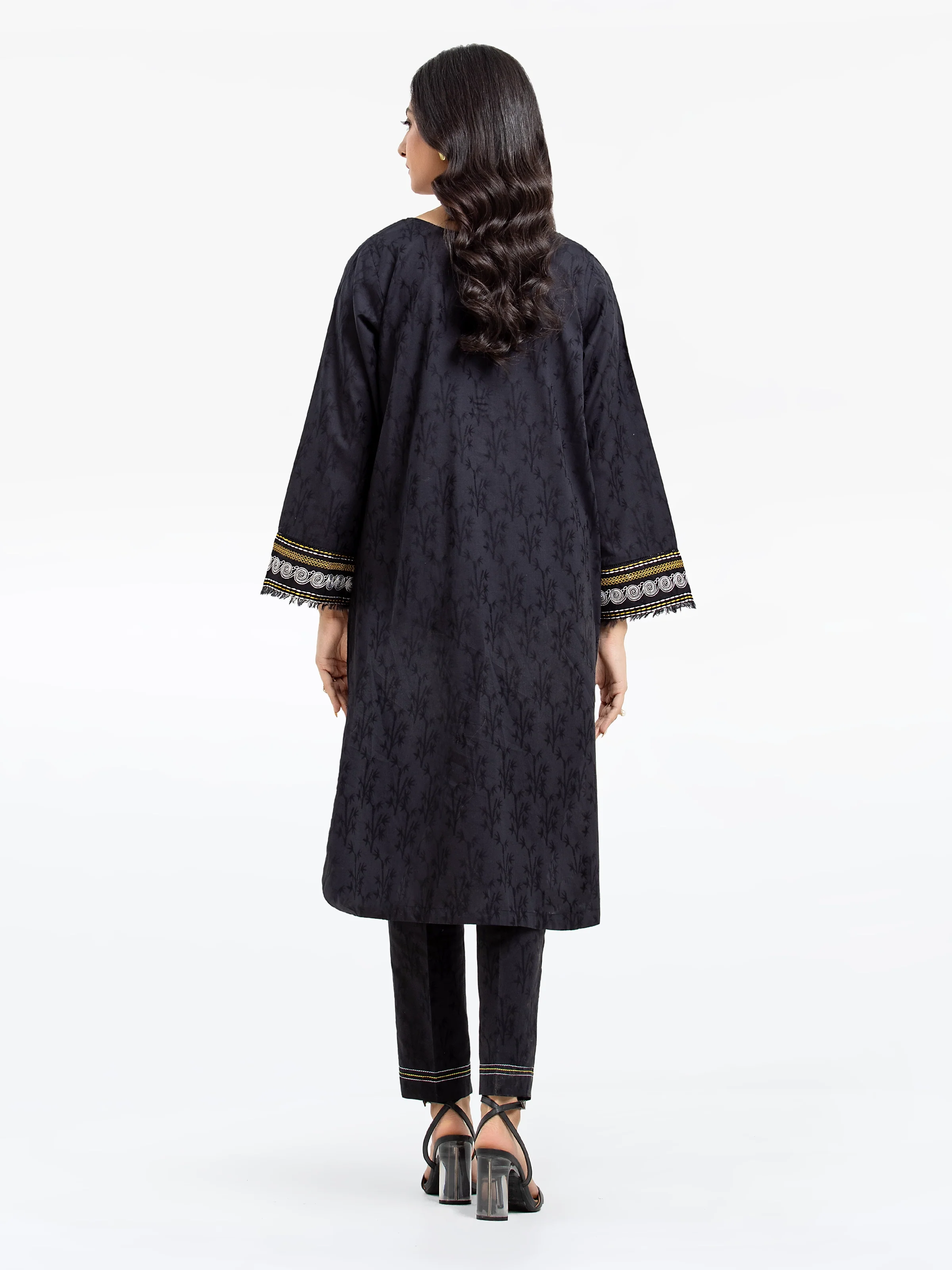 Pret Embroidered Dobby Shirt Trouser - EWTKE24-80106ST - Image 5