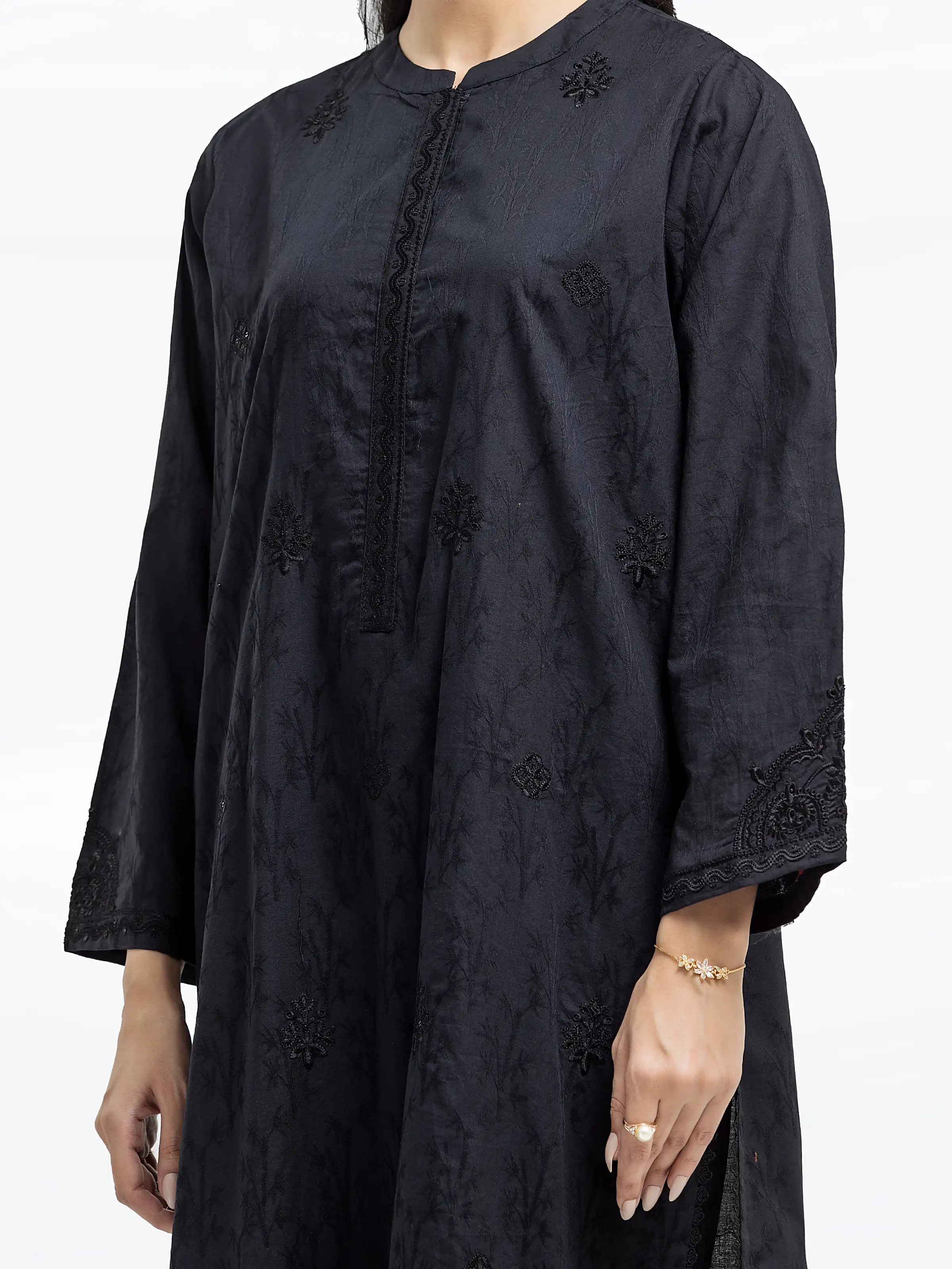 Pret Embroidered Dobby Shirt Trouser - EWTKE24-80114ST - Image 2