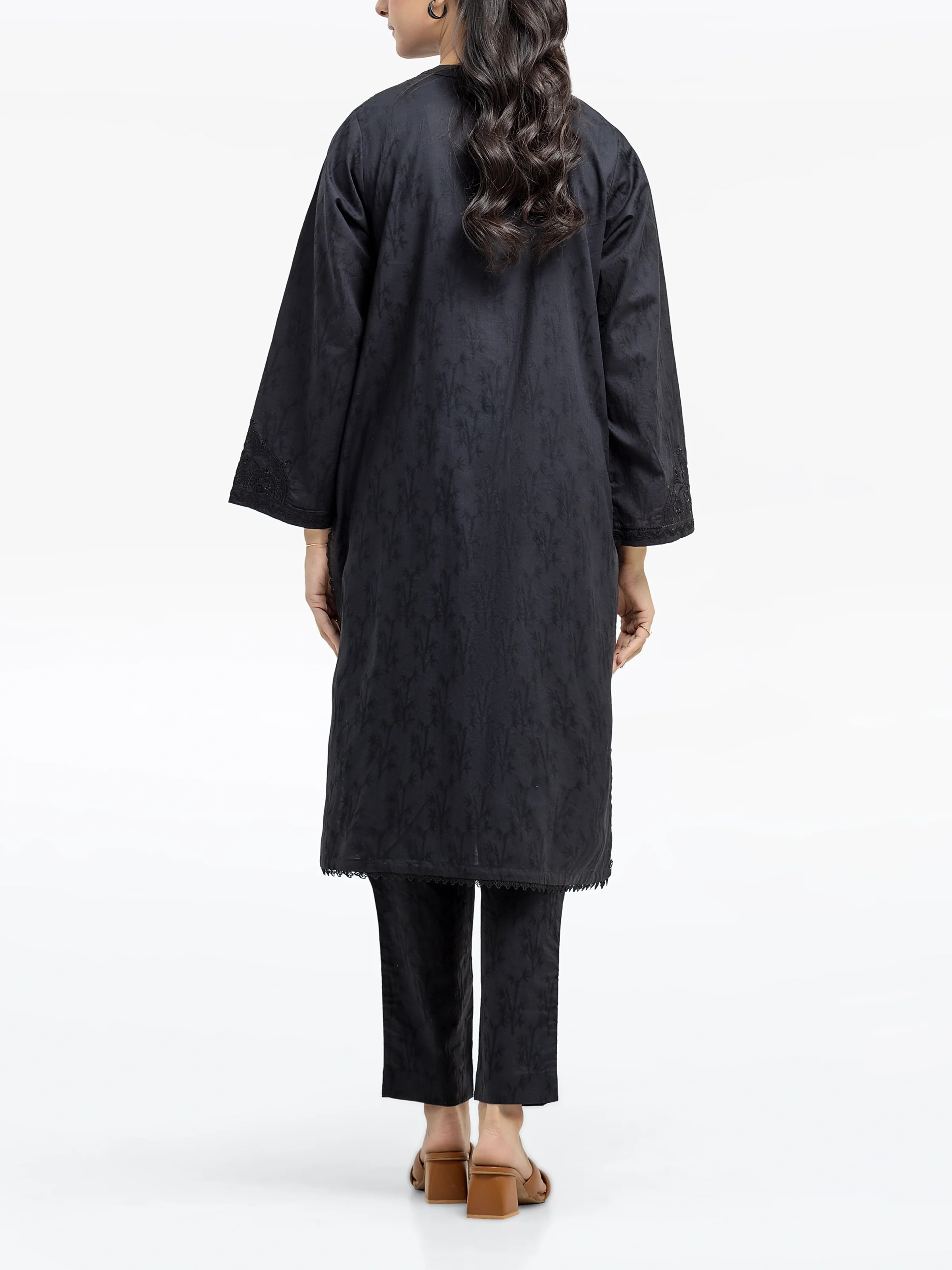 Pret Embroidered Dobby Shirt Trouser - EWTKE24-80114ST - Image 4