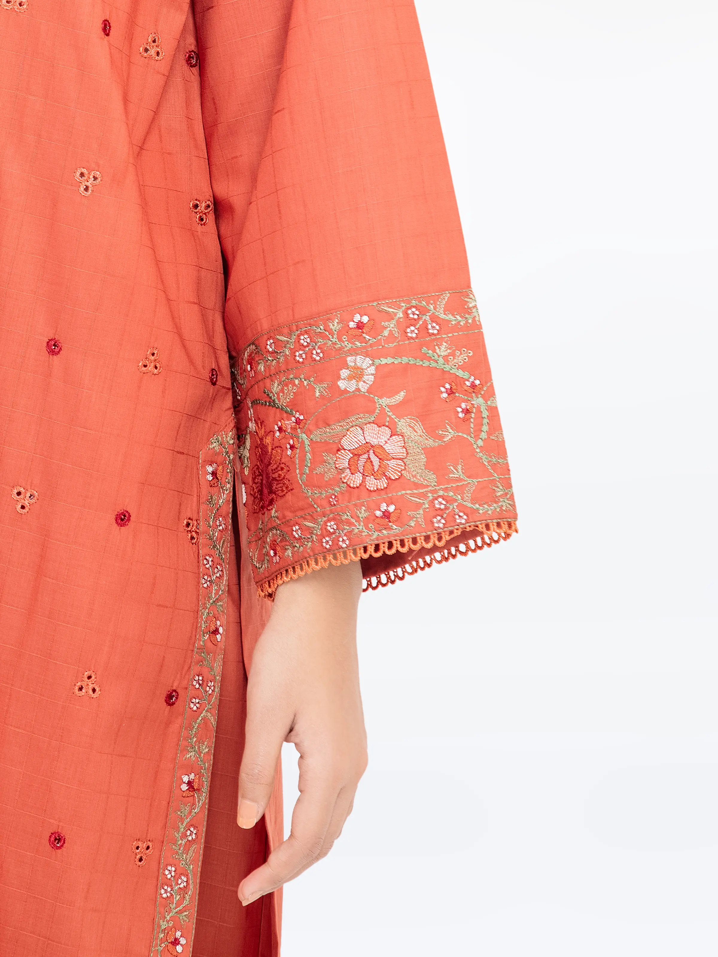 Pret Embroidered Dobby Shirt Trouser - EWTKE24-80126ST - Image 4