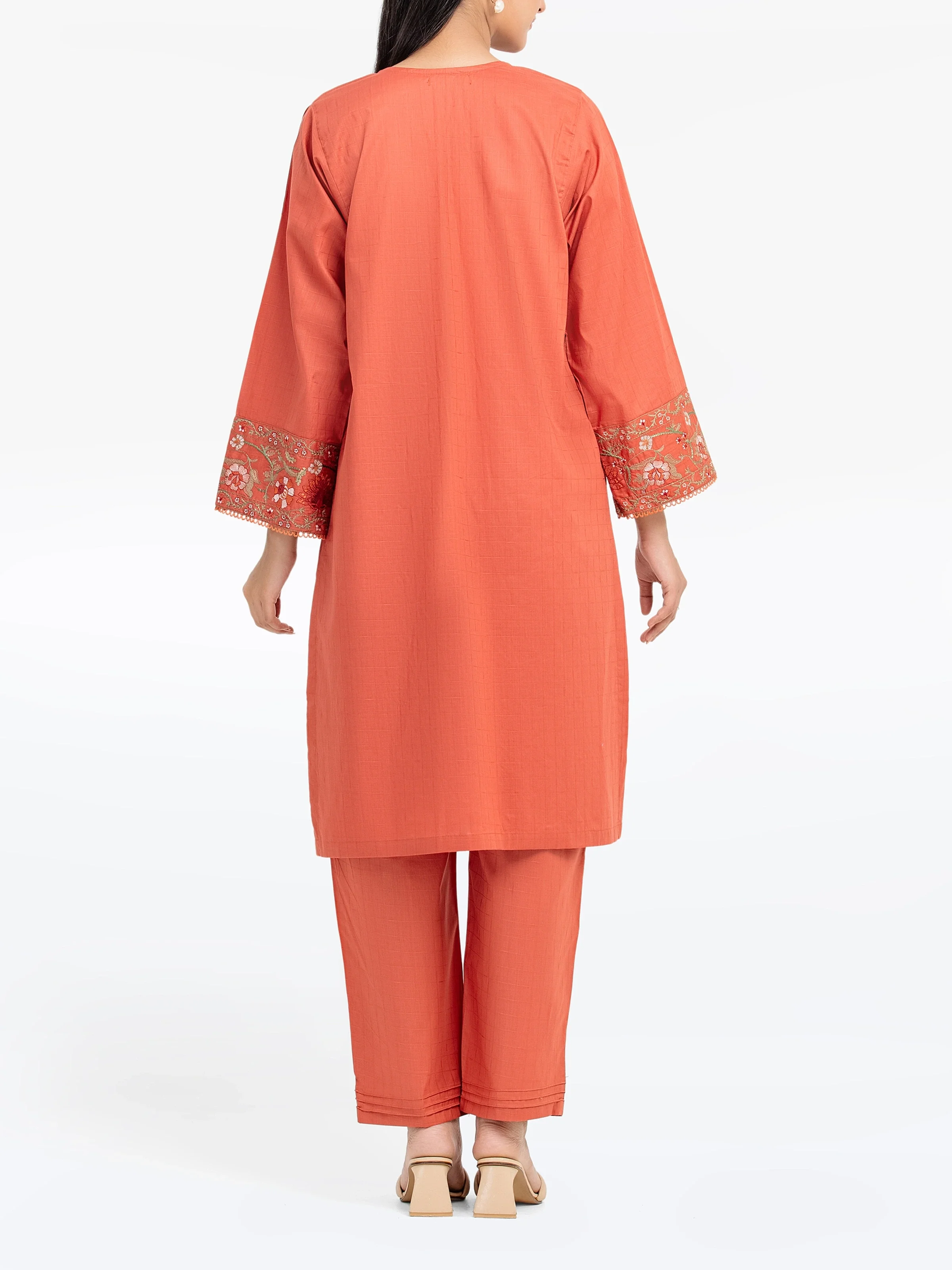 Pret Embroidered Dobby Shirt Trouser - EWTKE24-80126ST - Image 6