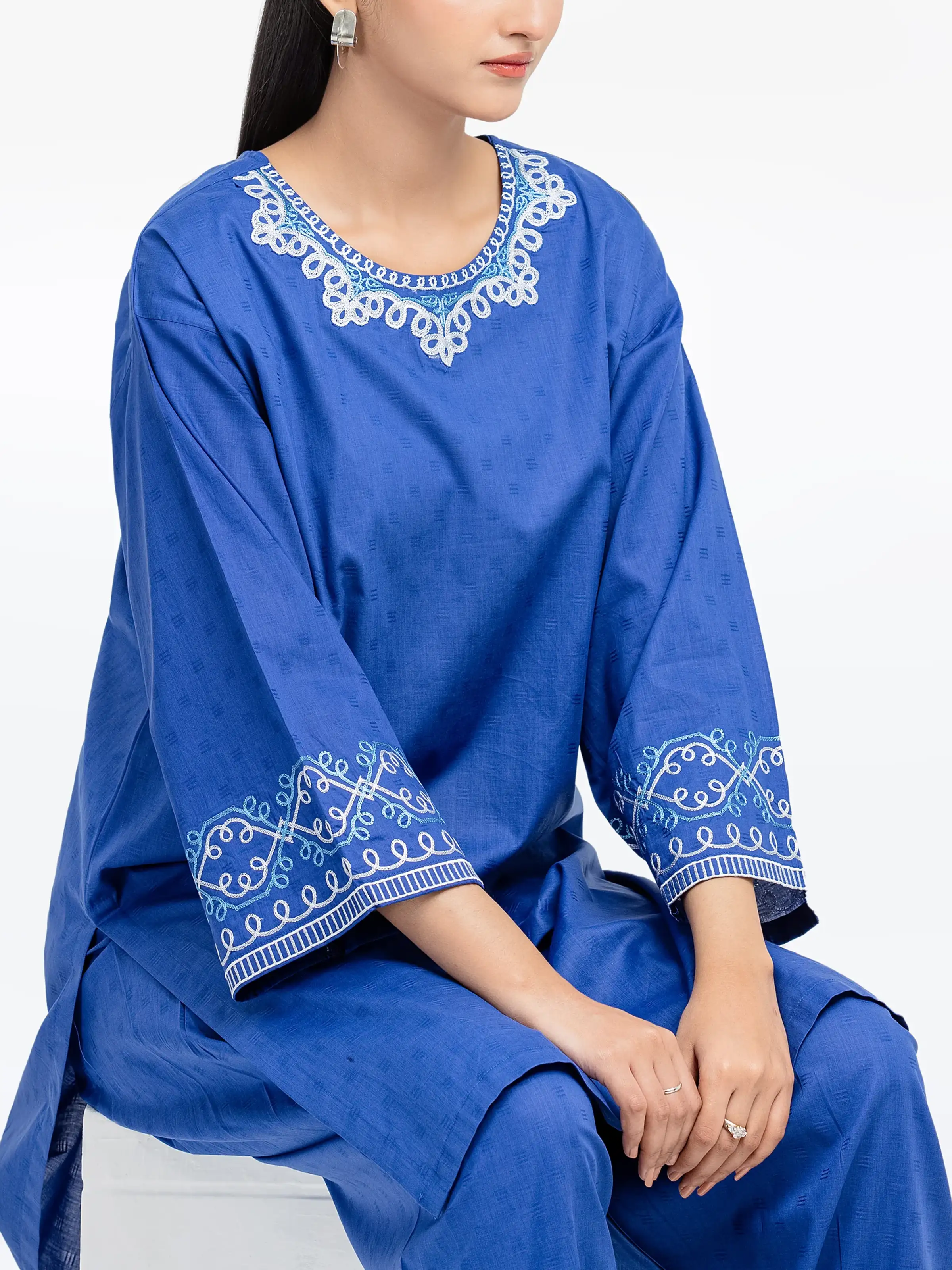 Pret Embroidered Dobby Co-Ord Set - EWTKE24-80131ST - Image 2