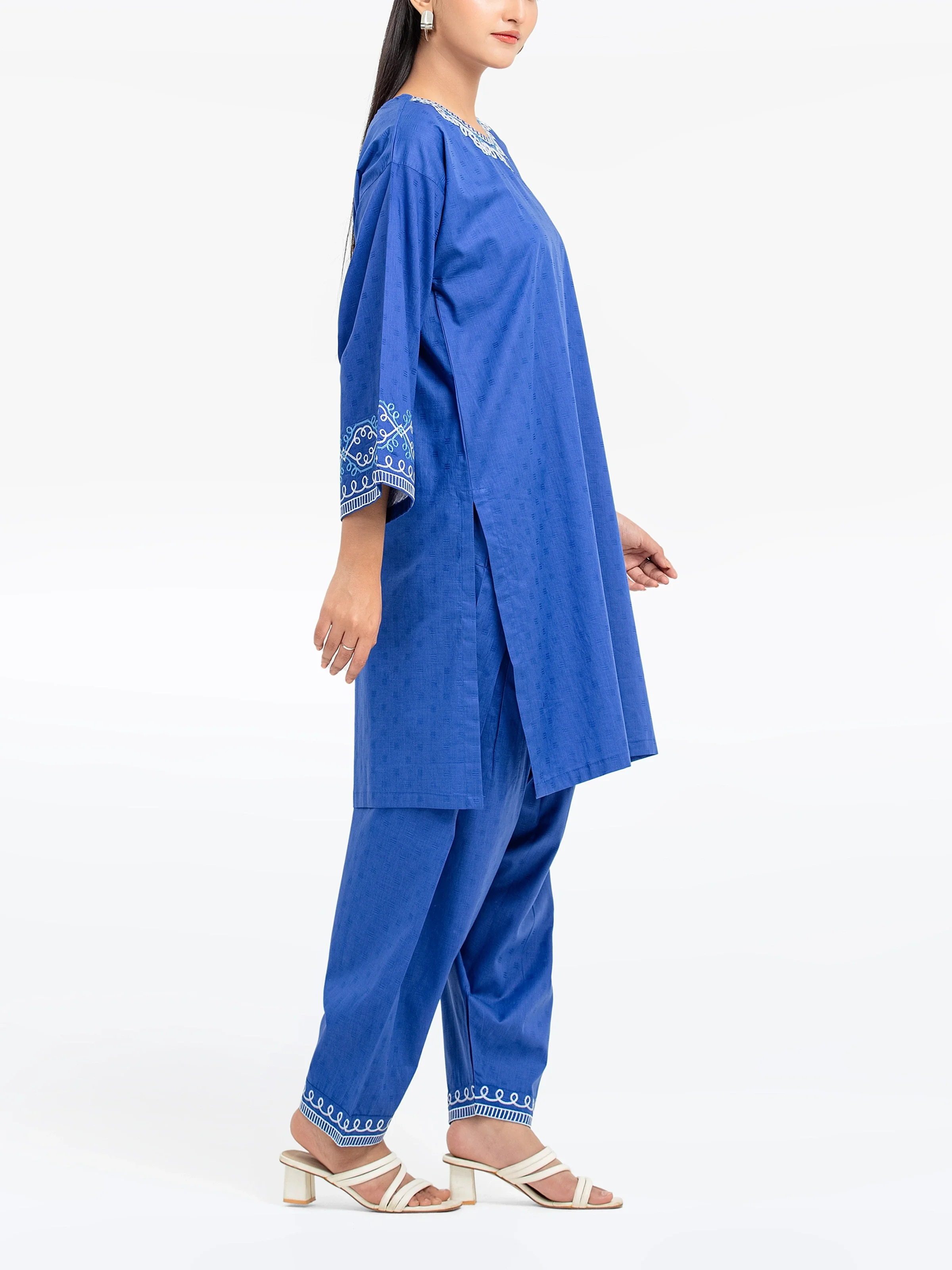 Pret Embroidered Dobby Co-Ord Set - EWTKE24-80131ST - Image 5