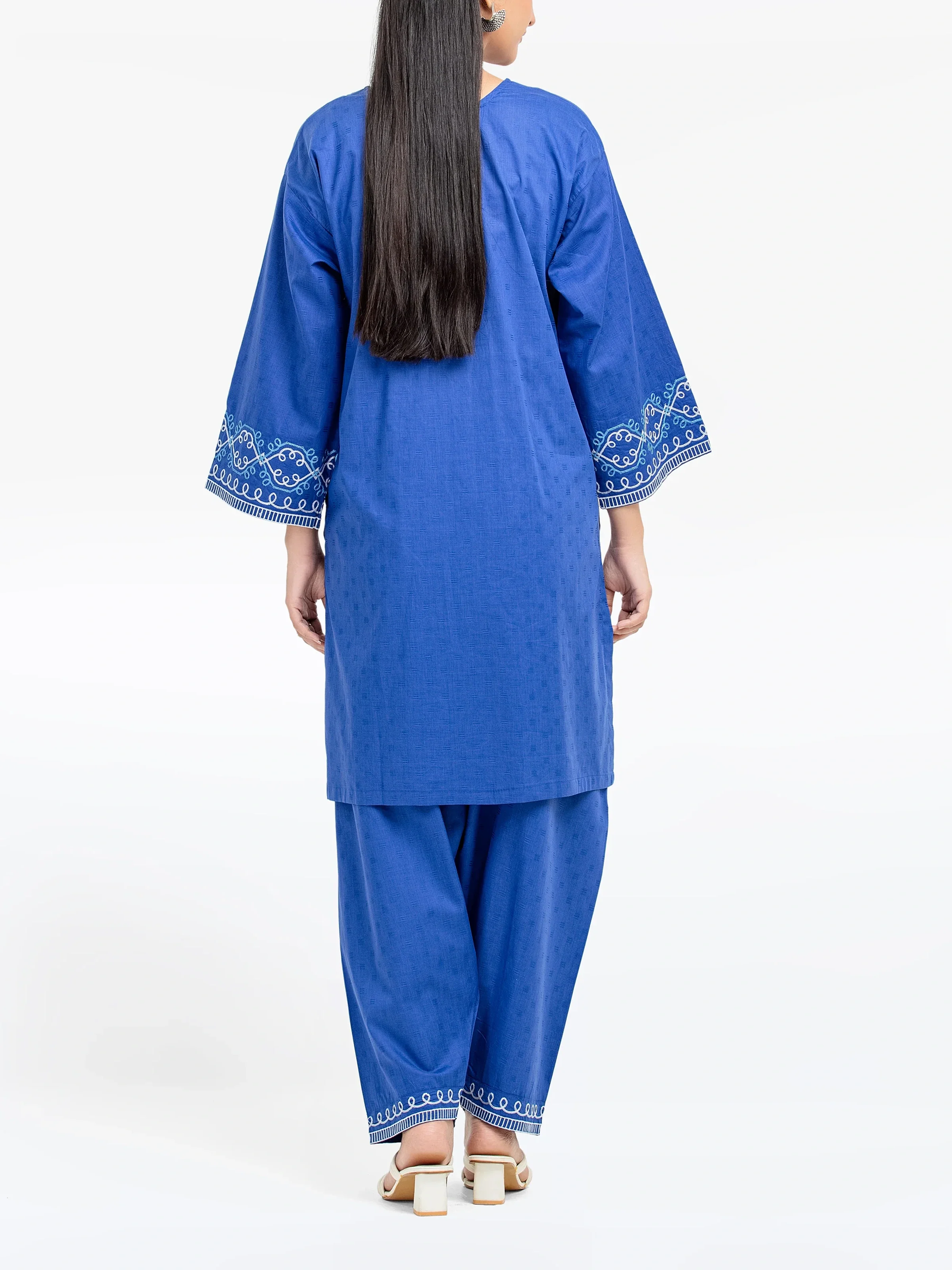 Pret Embroidered Dobby Co-Ord Set - EWTKE24-80131ST - Image 6