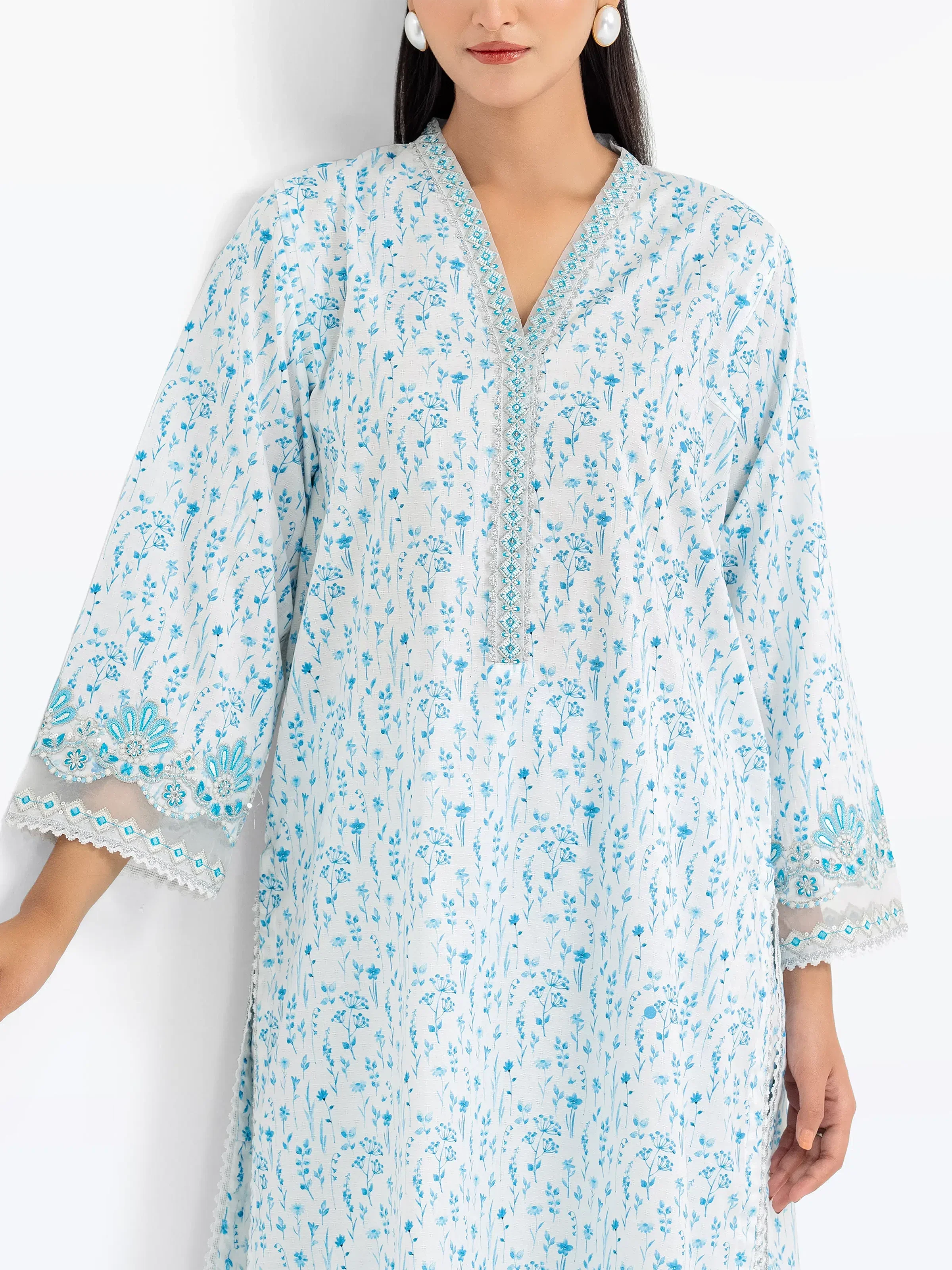 Pret Embroidered Dobby Co-Ord Set - EWTKE24-81348ST - Image 2