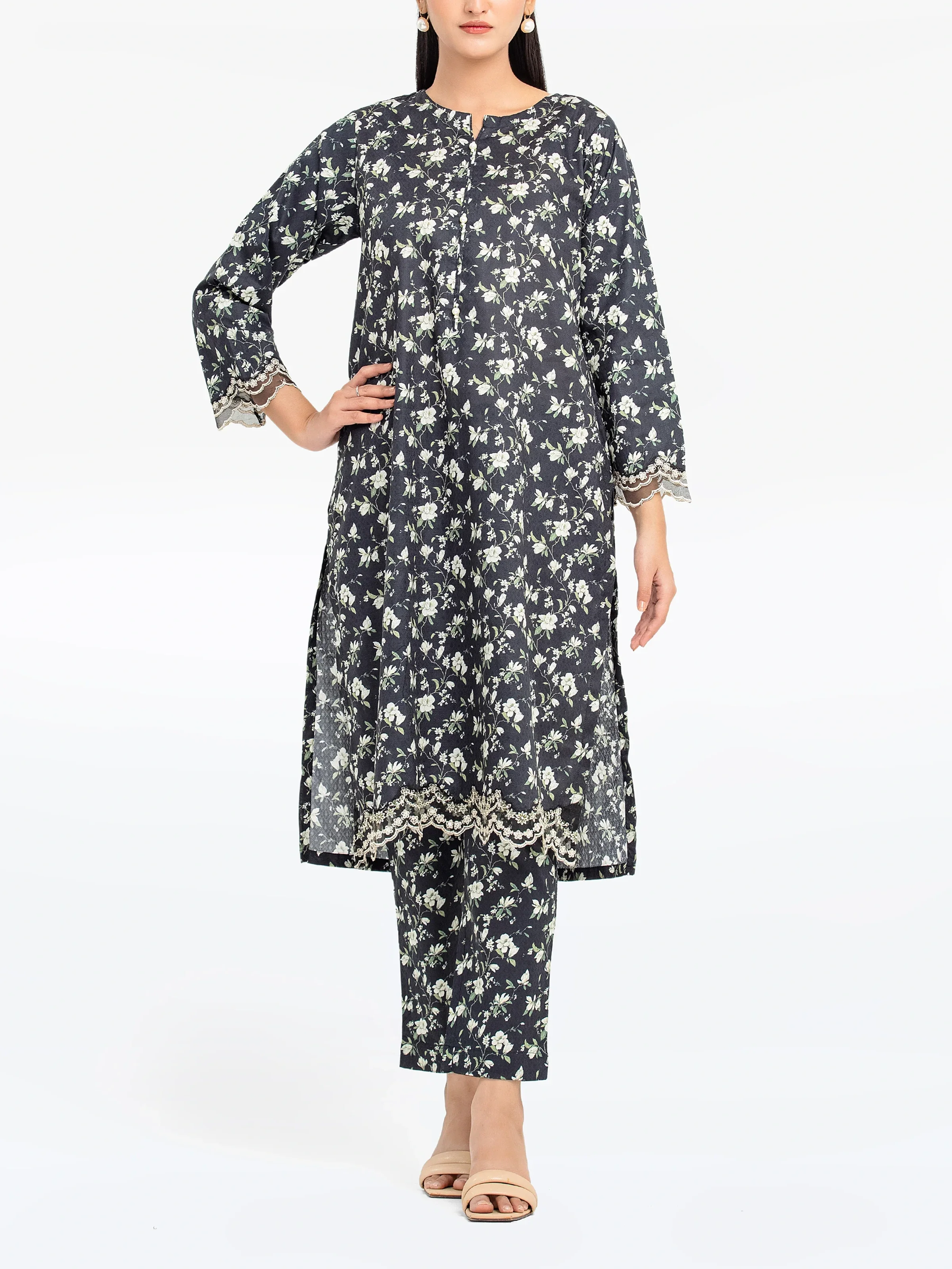 Pret Embroidered Dobby Co-Ord Set - EWTKE24-81353ST