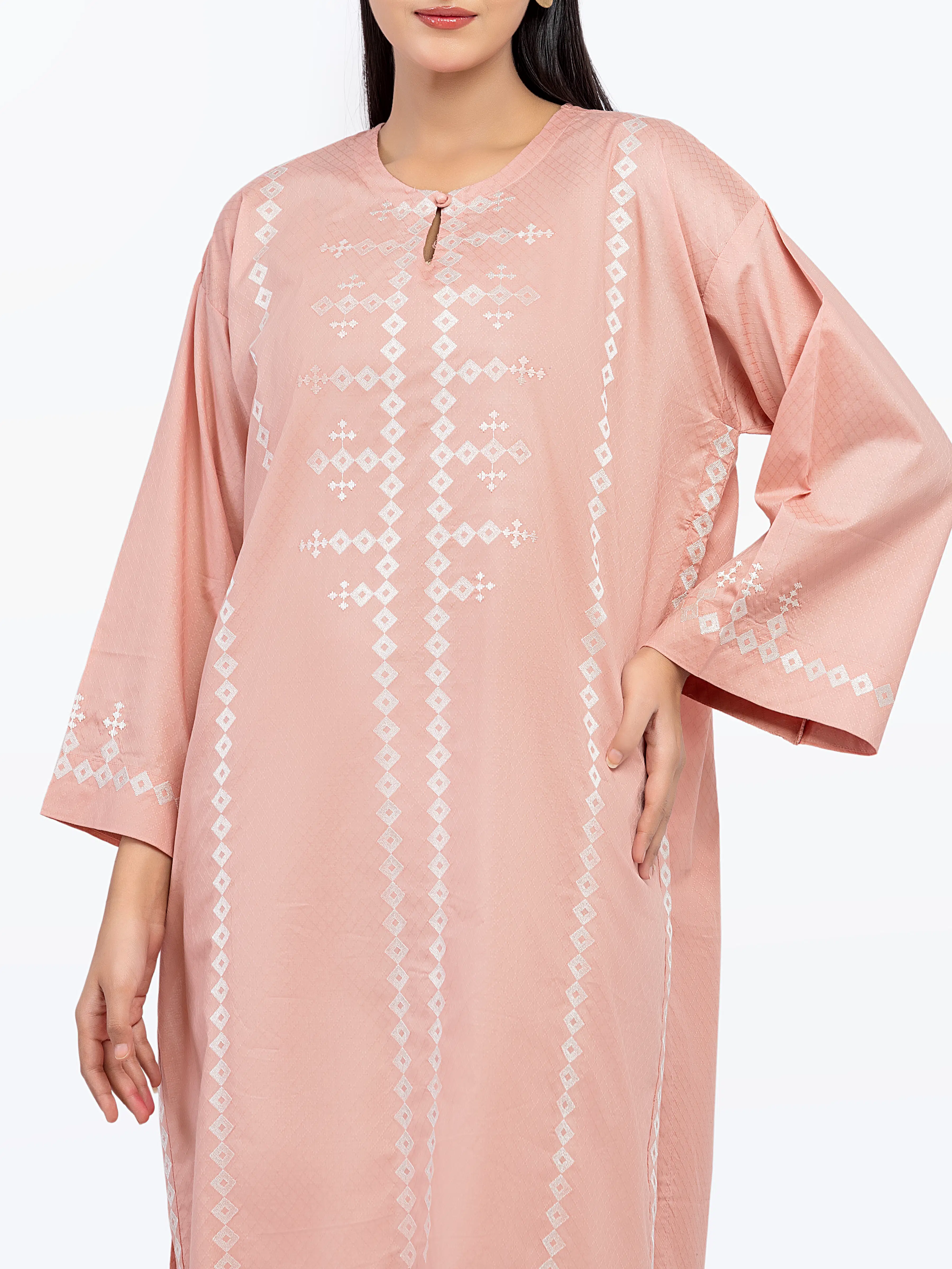 Pret Embroidered Dobby Shirt Trouser - EWTKE24-81446ST - Image 2