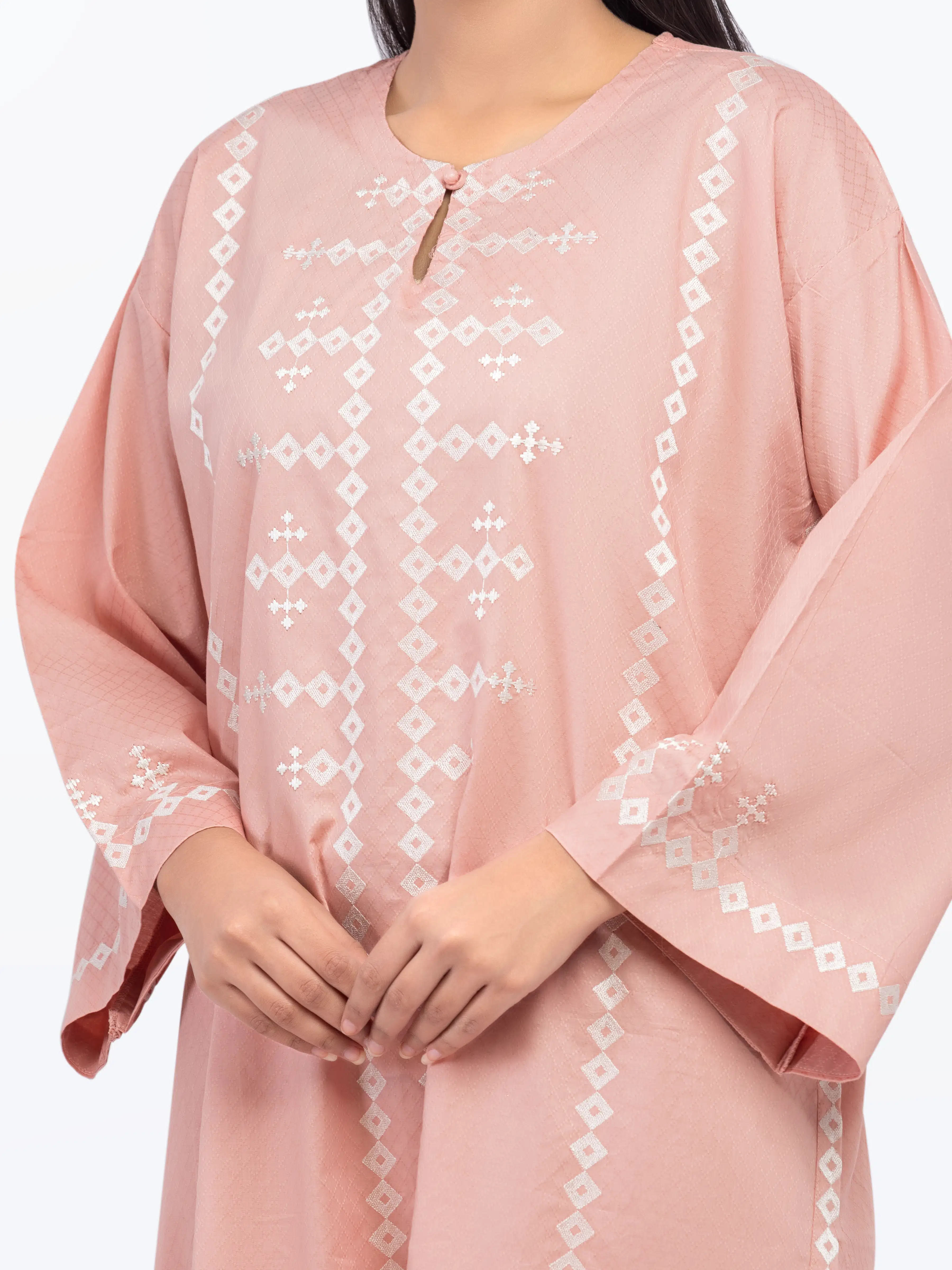 Pret Embroidered Dobby Shirt Trouser - EWTKE24-81446ST - Image 3