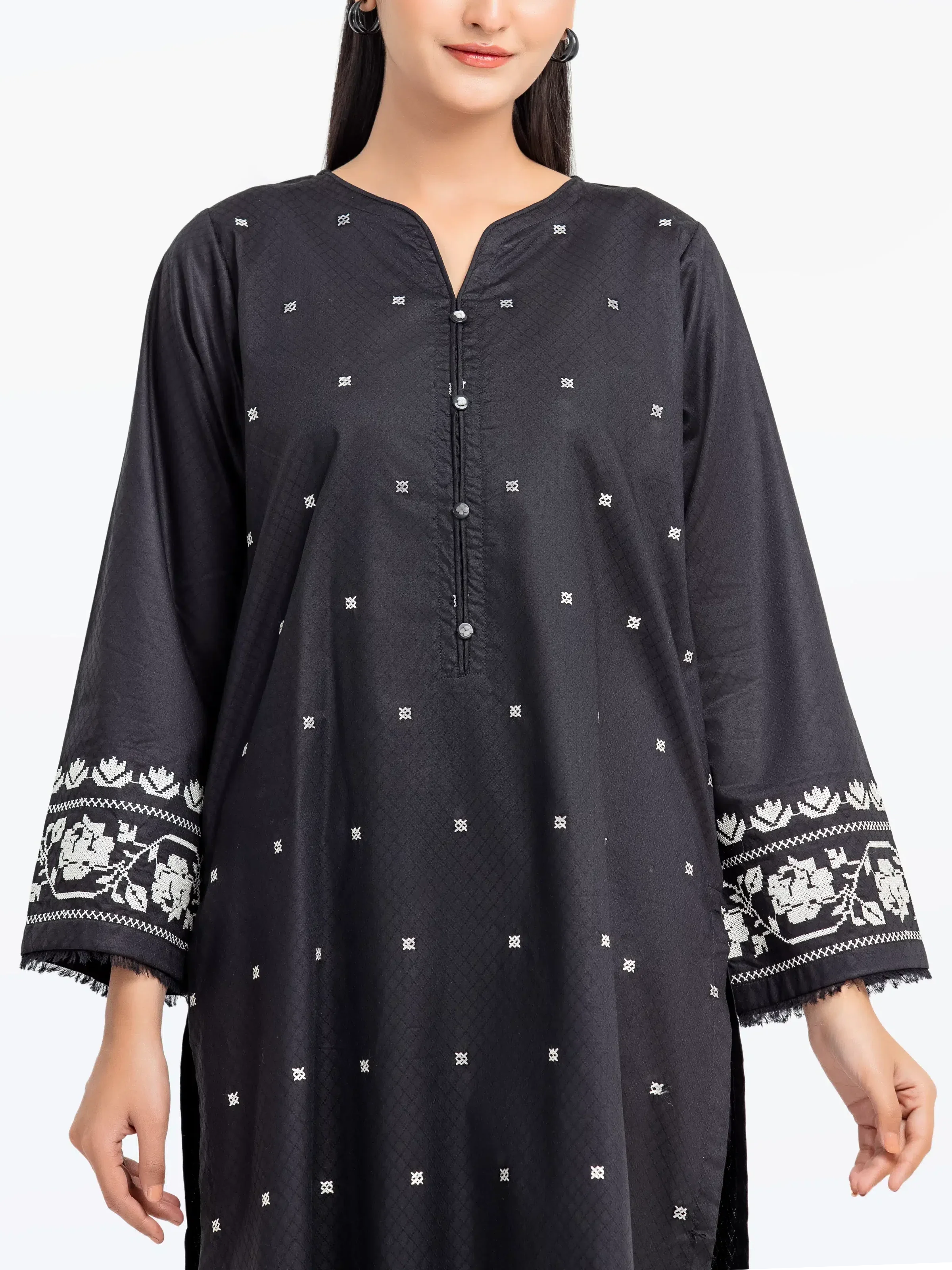 Pret Embroidered Dobby Shirt Trouser - EWTKE24-81449ST - Image 2