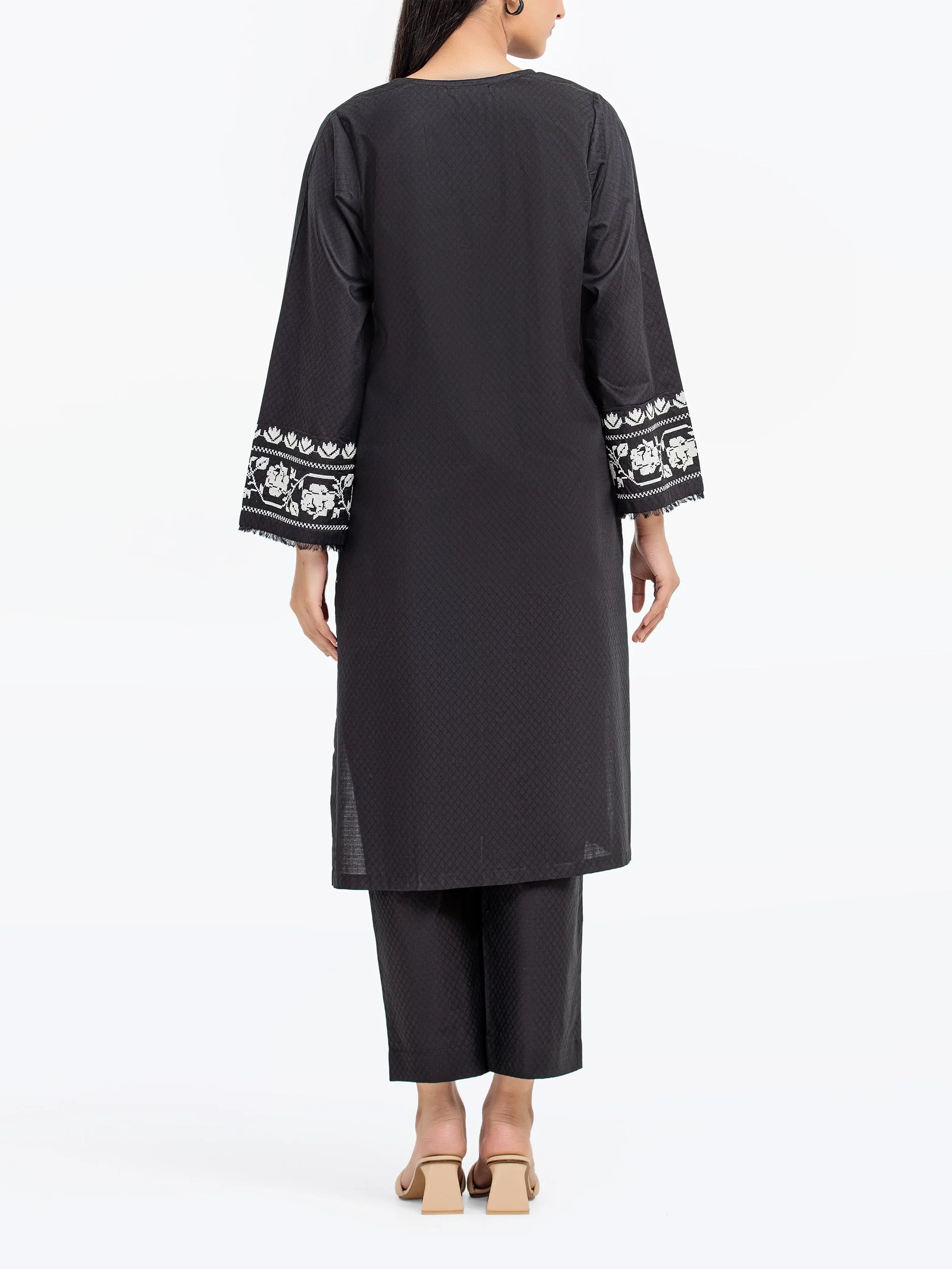 Pret Embroidered Dobby Shirt Trouser - EWTKE24-81449ST - Image 6
