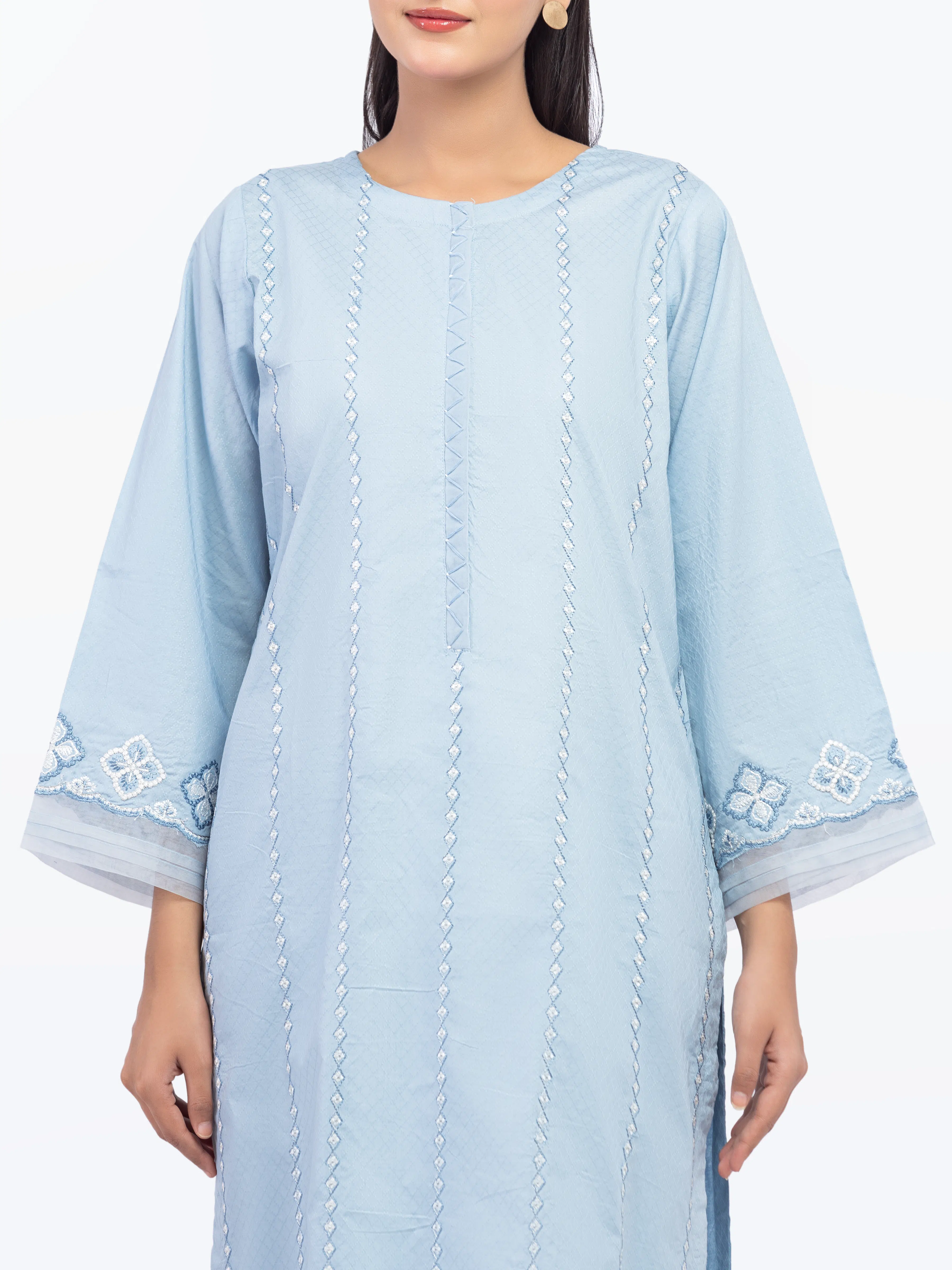 Pret Embroidered Dobby Shirt Trouser - EWTKE24-81452ST - Image 2