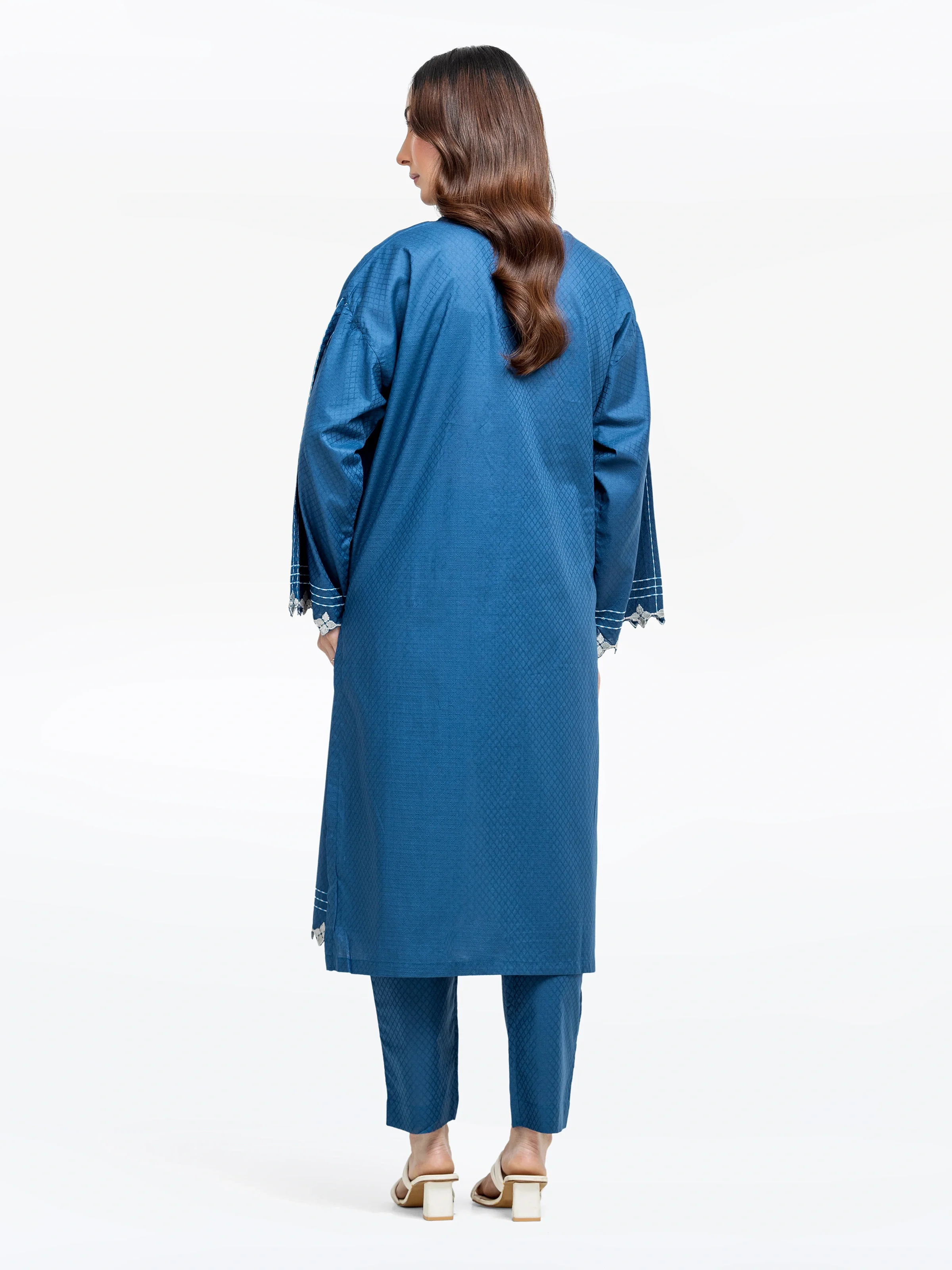 Pret Embroidered Dobby Shirt Trouser - EWTKE24-81454ST - Image 6