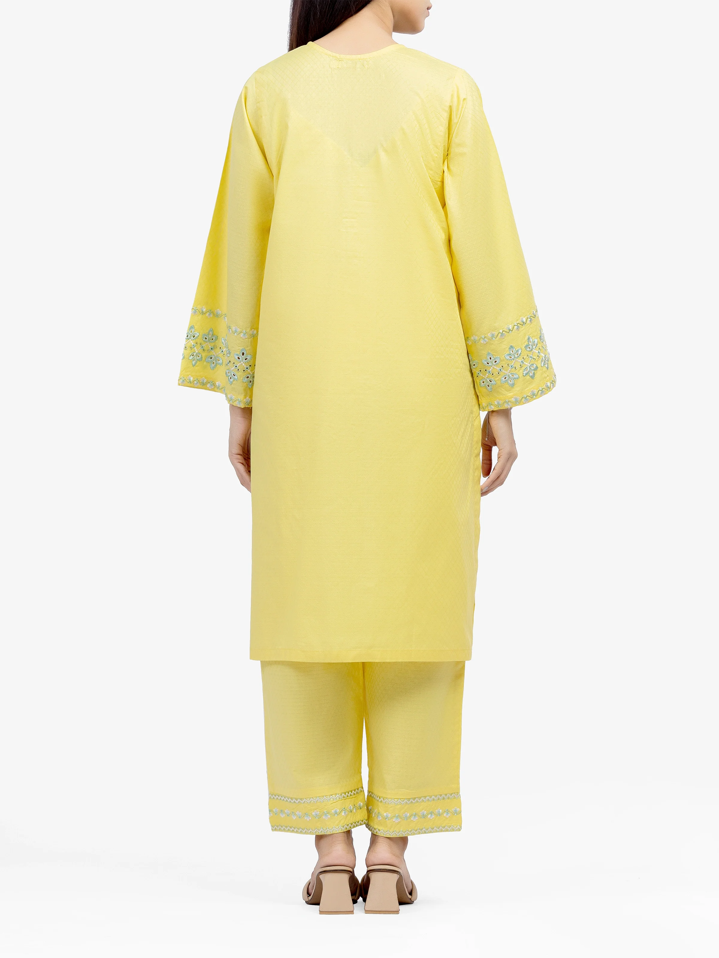 Pret Embroidered Dobby Shirt Trouser - EWTKE24-81455ST - Image 5