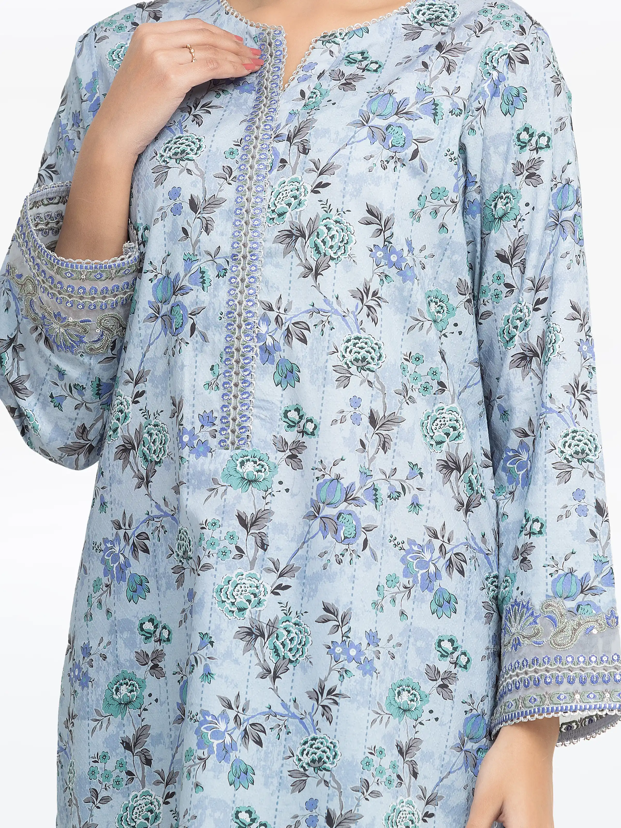 Pret Embroidered Dobby Co-ord Set - EWTKE24-81462ST - Image 3
