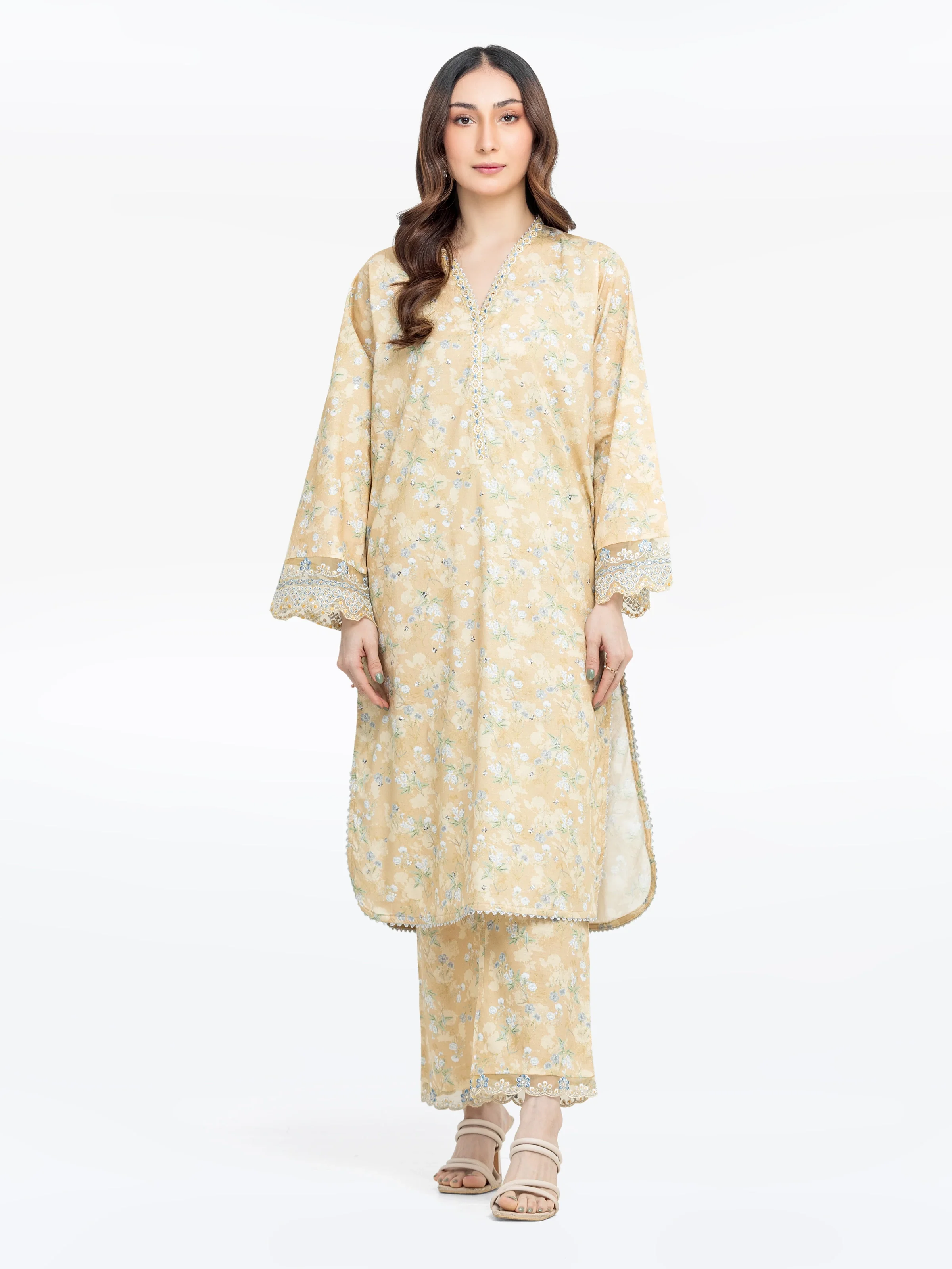 Pret Embroidered Dobby Co-ord Set - EWTKE5-81460ST