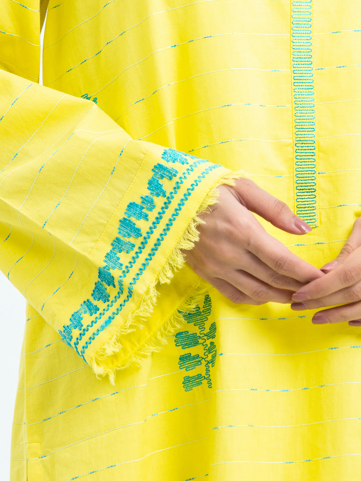 Pret Embroidered Jacquard Shirt Trouser - EWTKE24-69701ST - Image 4