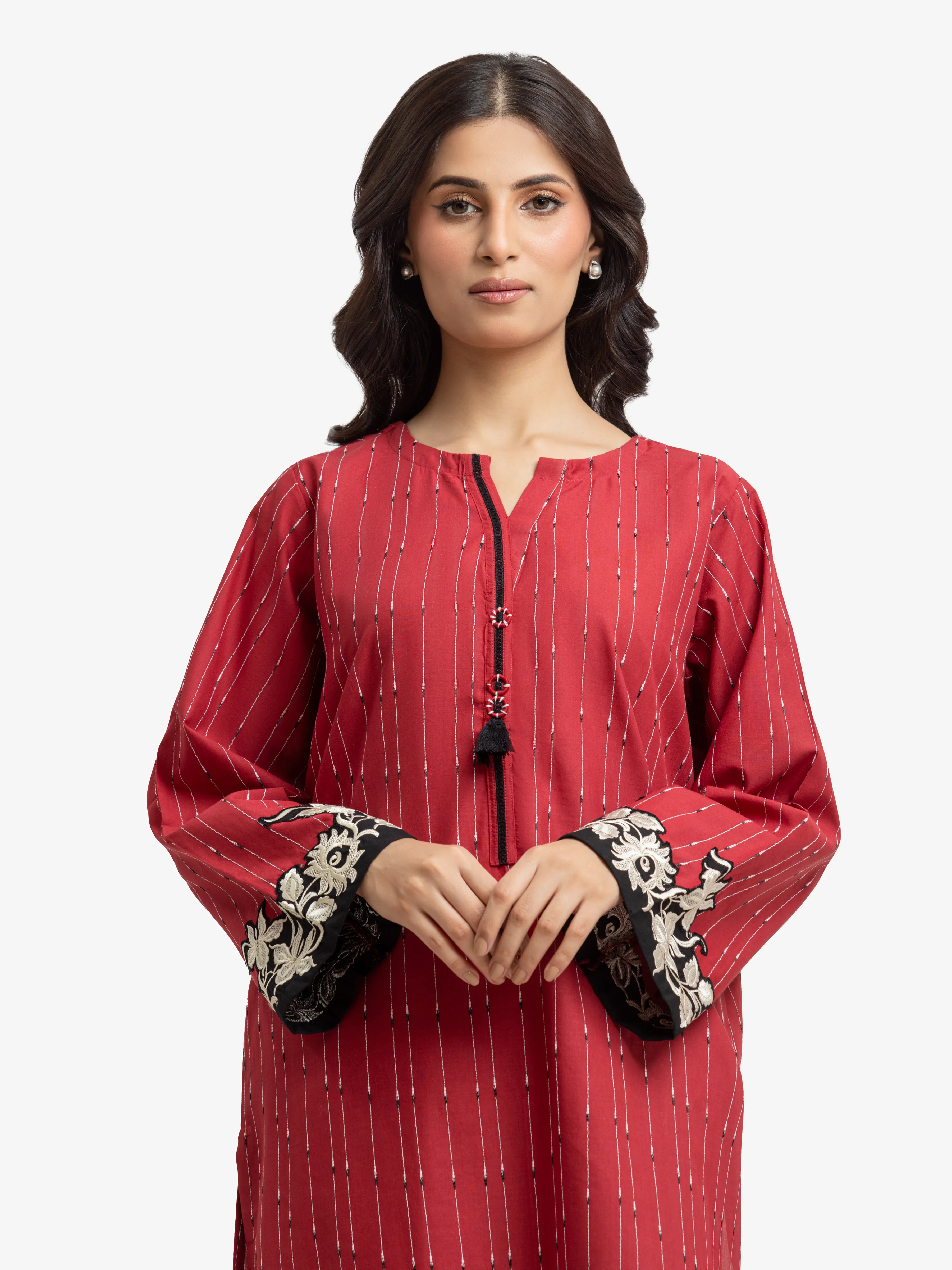 Pret Embroidered Jacquard Shirt Trouser - EWTKE24-69702ST