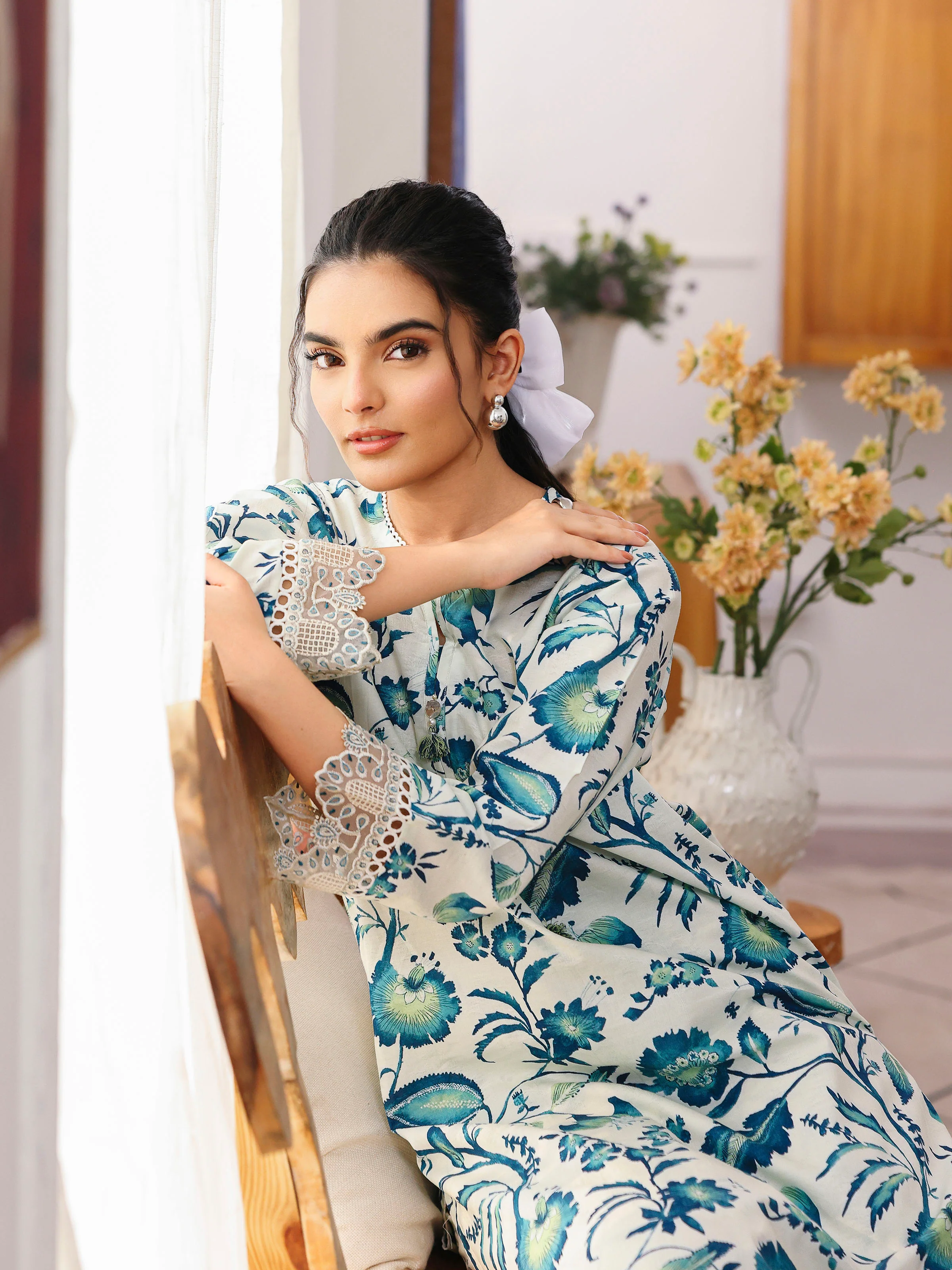 Pret Embroidered Jacquard Co-Ord Set - EWTKE5-81694ST - Image 4