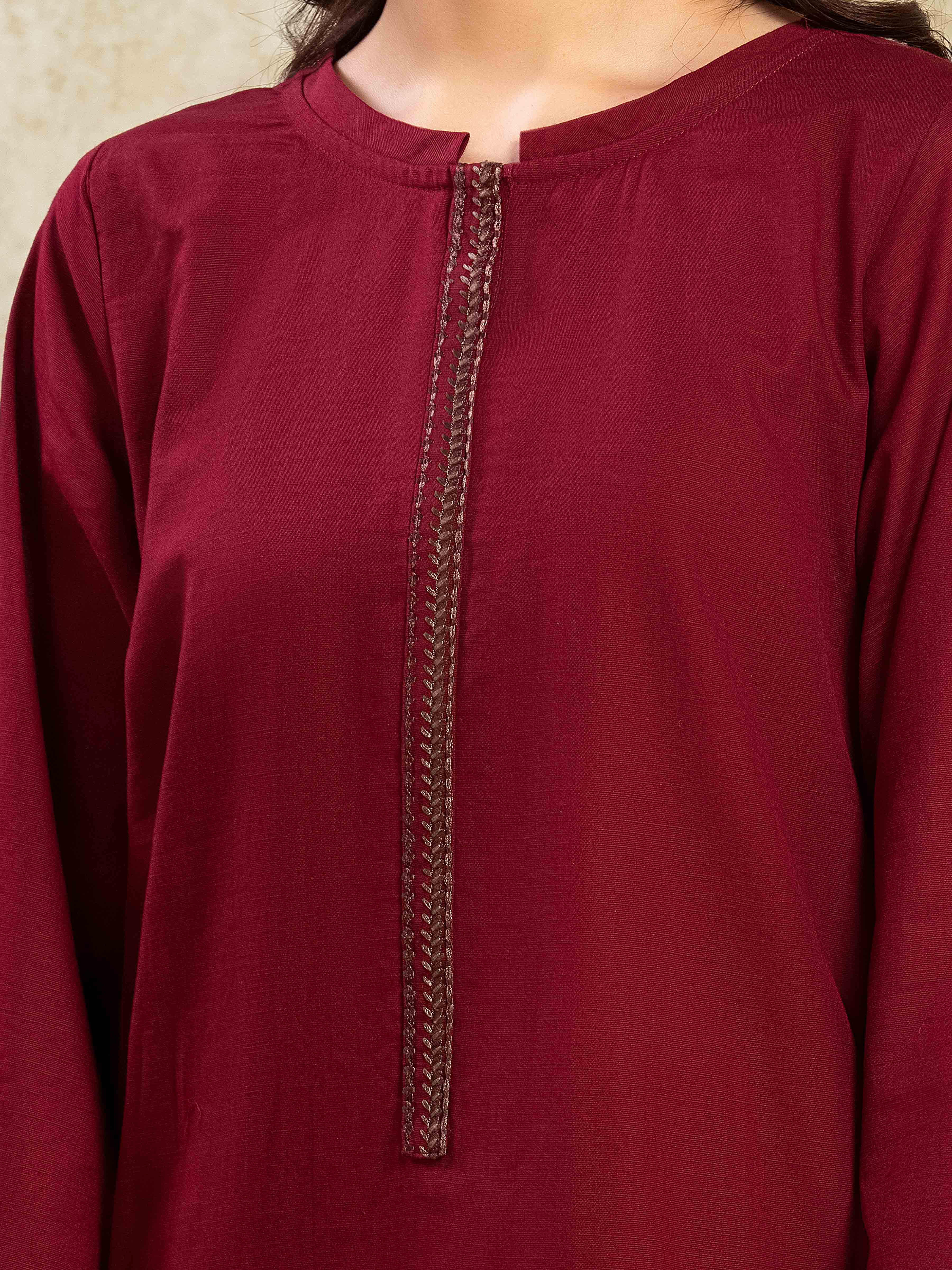 Pret Embroidered Khaddar Shirt Trouser - EWTKE24-81426ST - Image 4