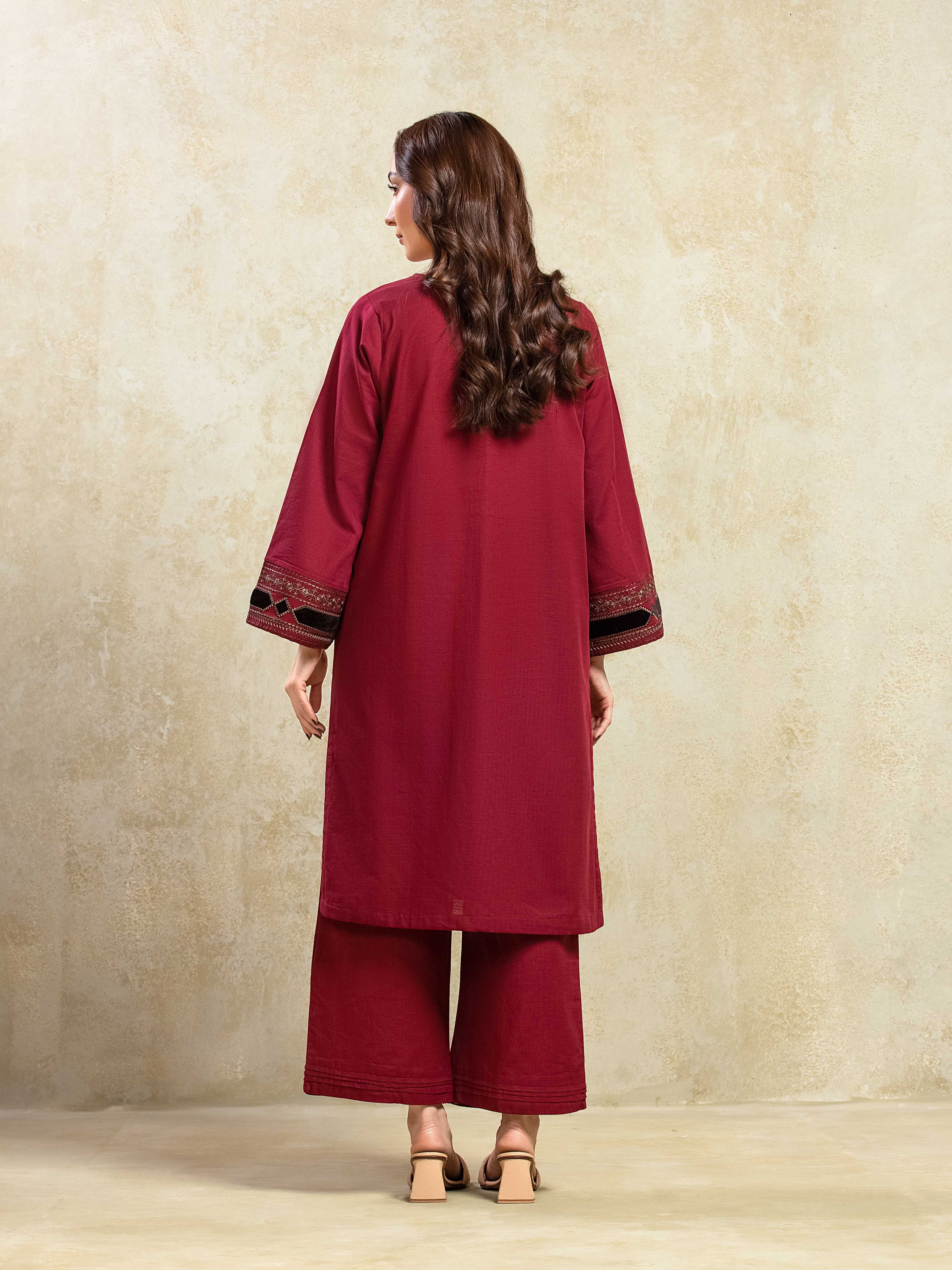 Pret Embroidered Khaddar Shirt Trouser - EWTKE24-81426ST - Image 6