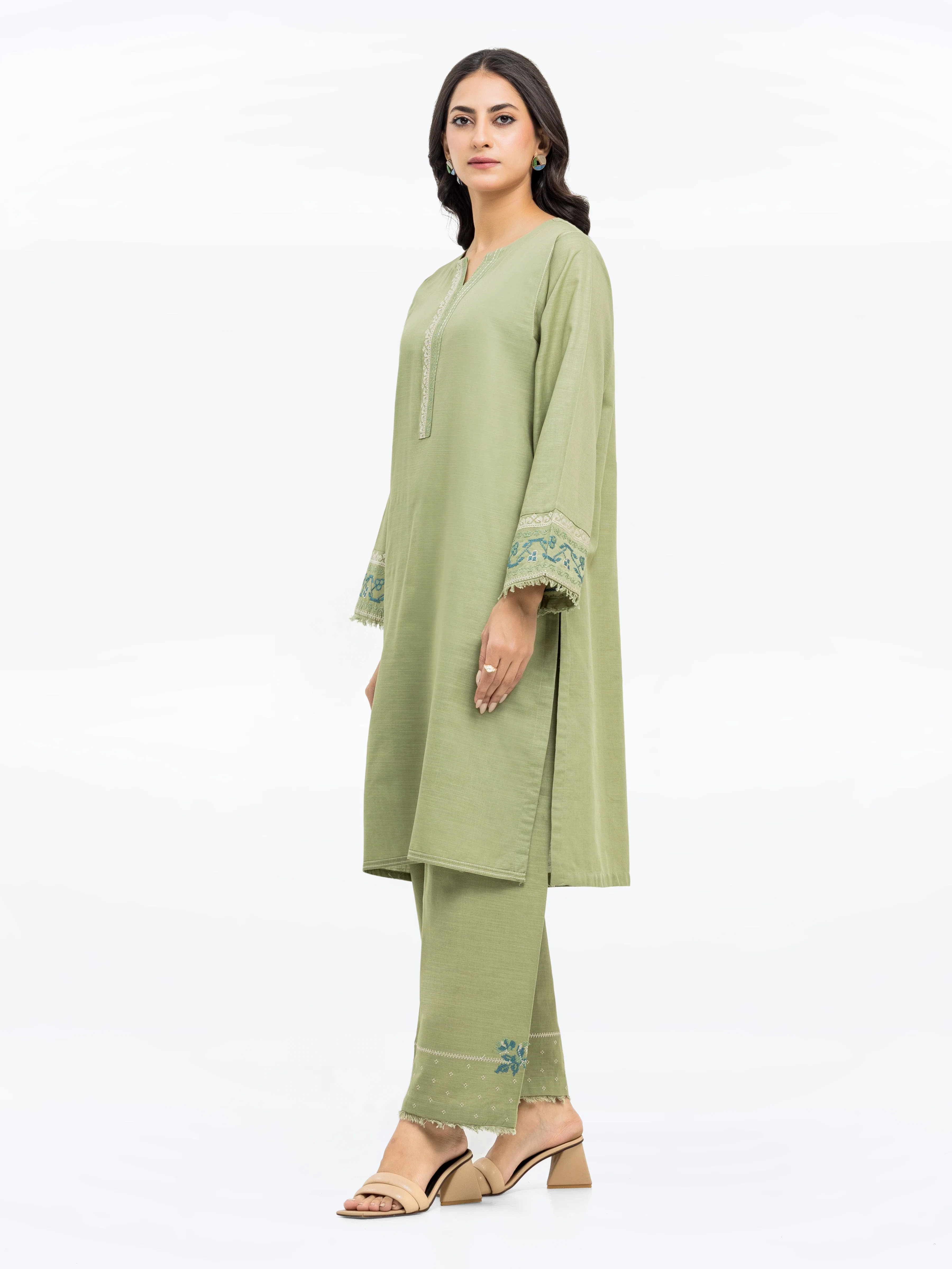 Pret Embroidered Khaddar Shirt Trouser - EWTKE24-81430ST - Image 5