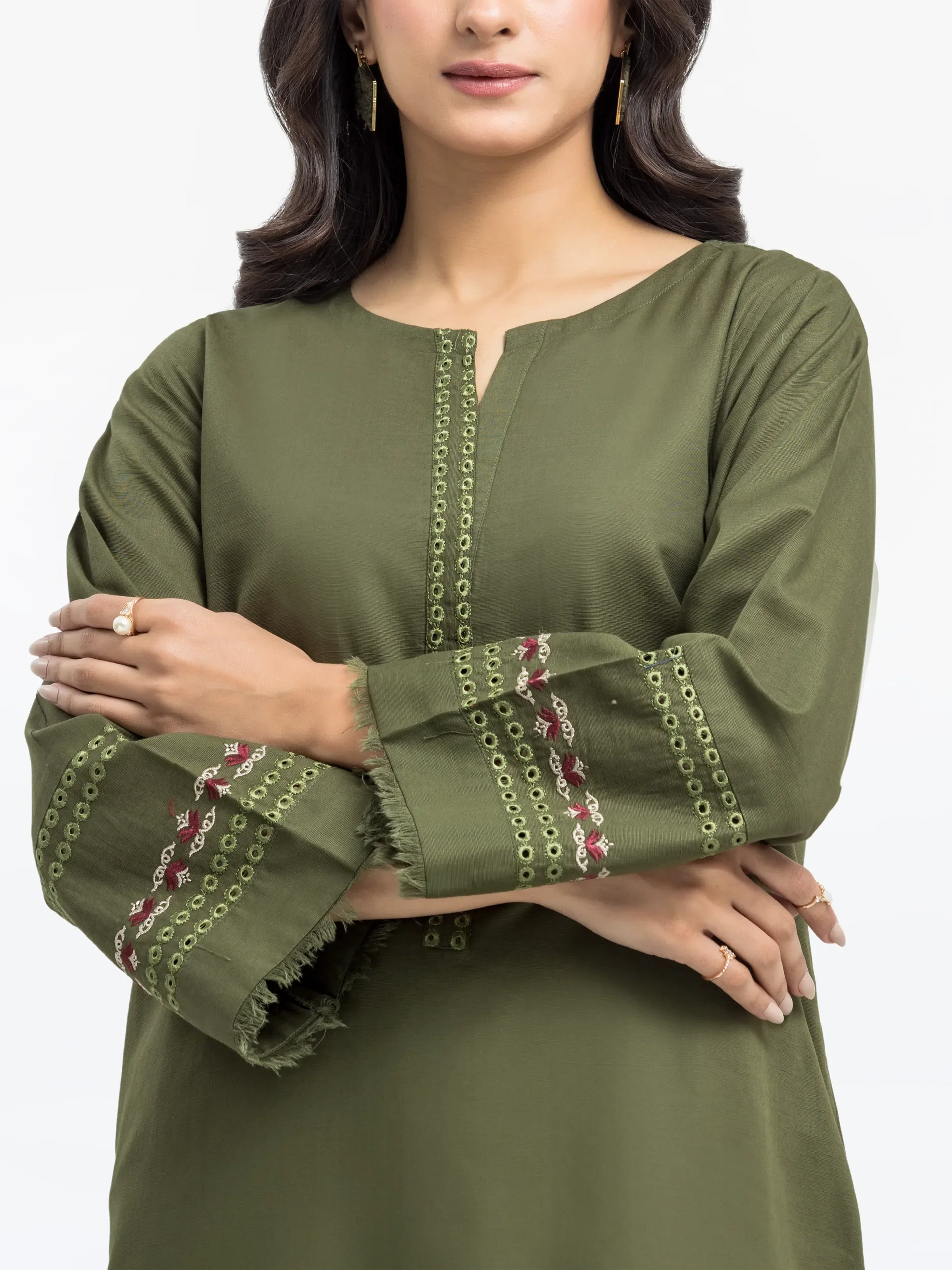Pret Embroidered Khaddar Shirt Trouser - EWTKE24-81431ST - Image 2