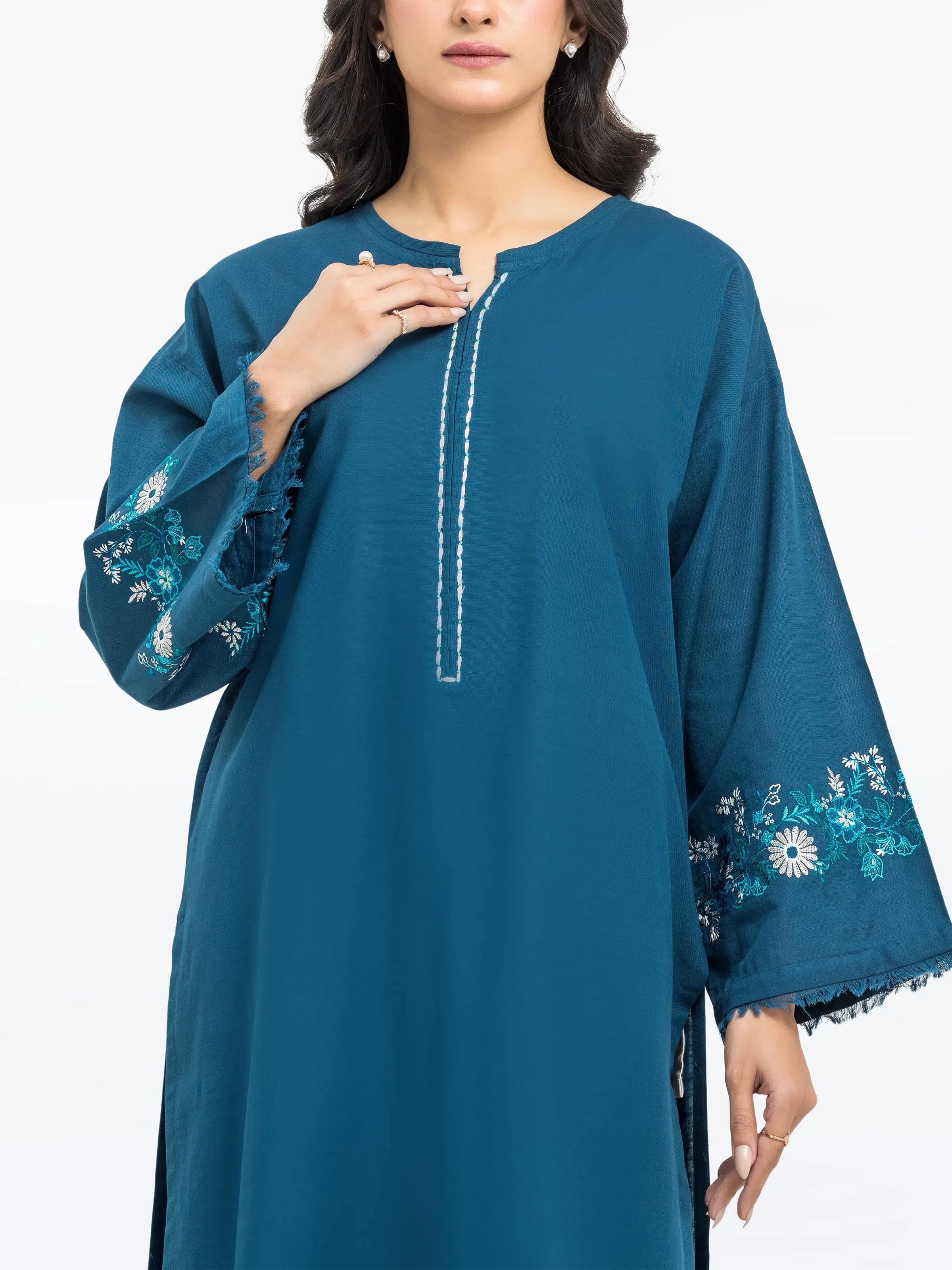 Pret Embroidered Khaddar Co-Ord Set - EWTKE24-81432ST - Image 2