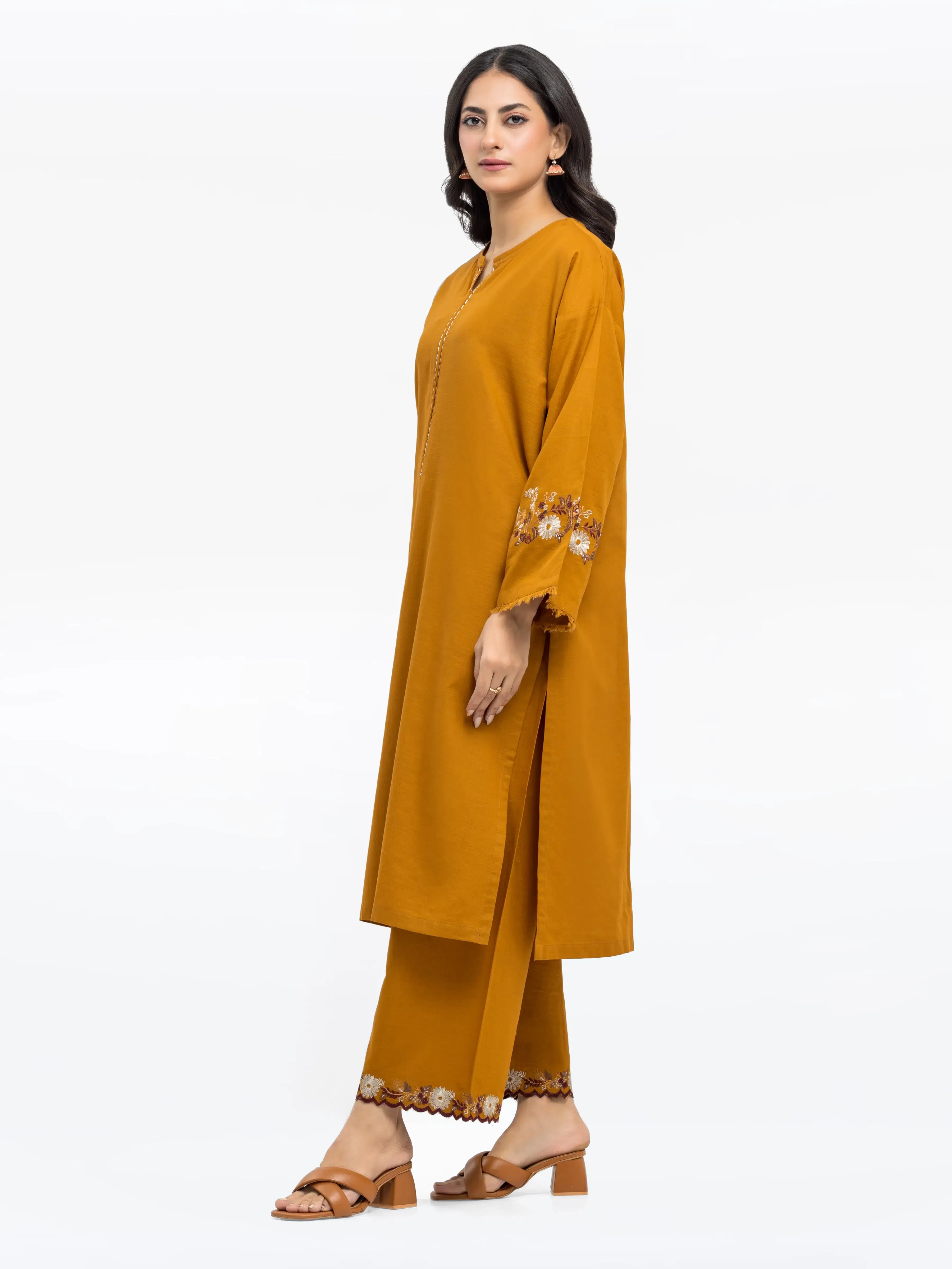 Pret Embroidered Khaddar Shirt Trouser - EWTKE24-81433ST - Image 5