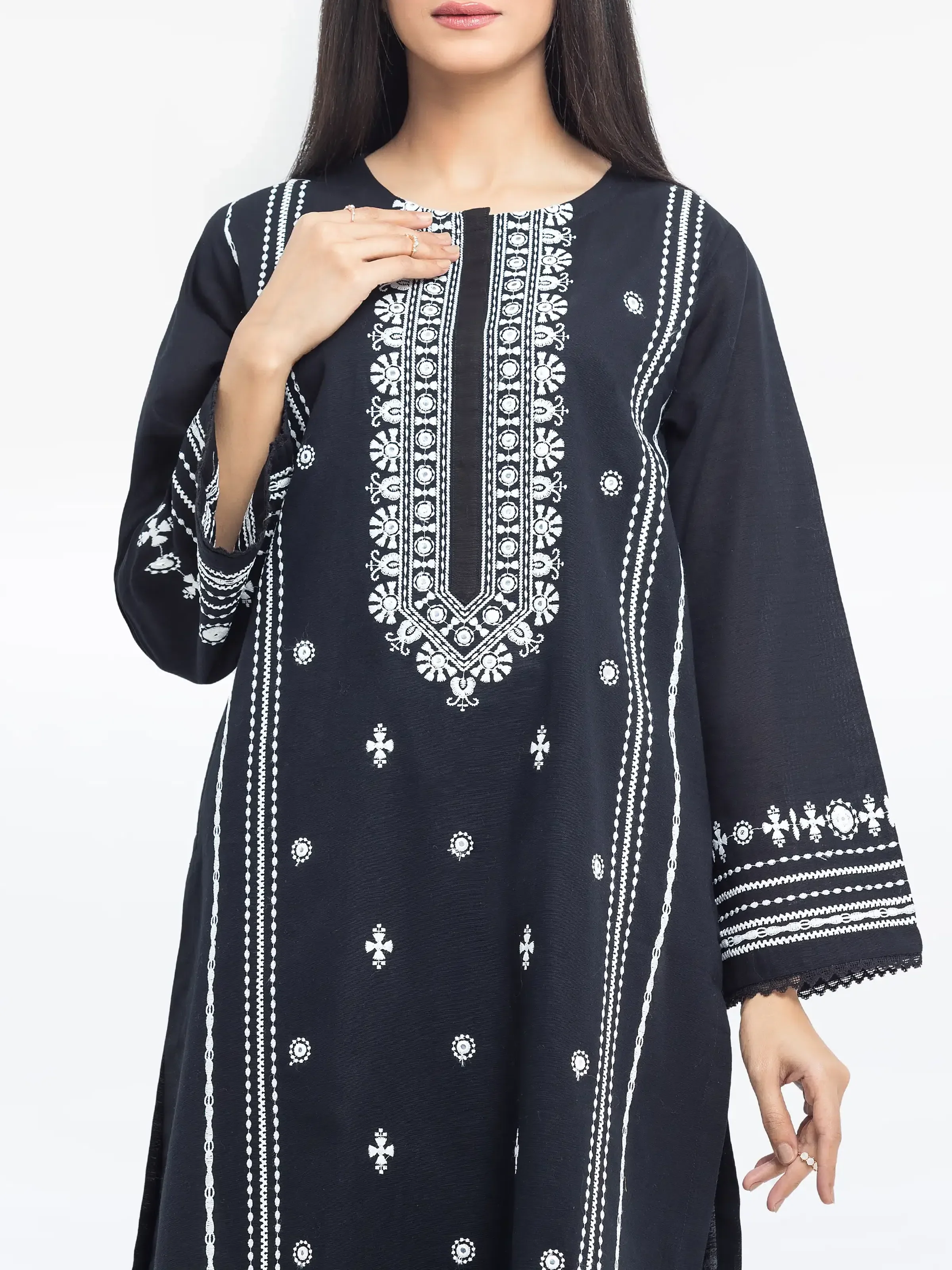 Pret Embroidered Khaddar Shirt Trouser - EWTKE24-81434ST - Image 2