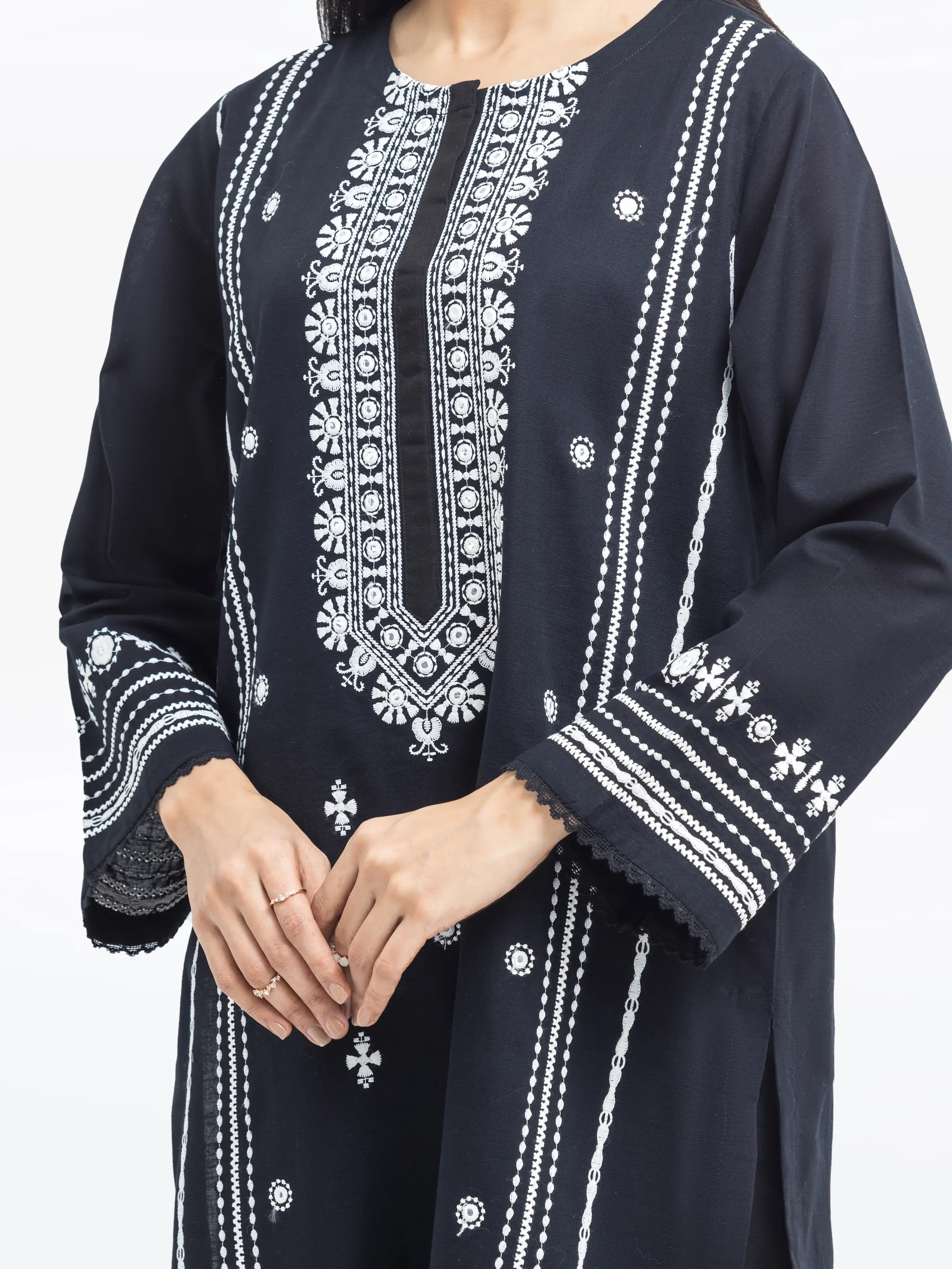 Pret Embroidered Khaddar Shirt Trouser - EWTKE24-81434ST - Image 3