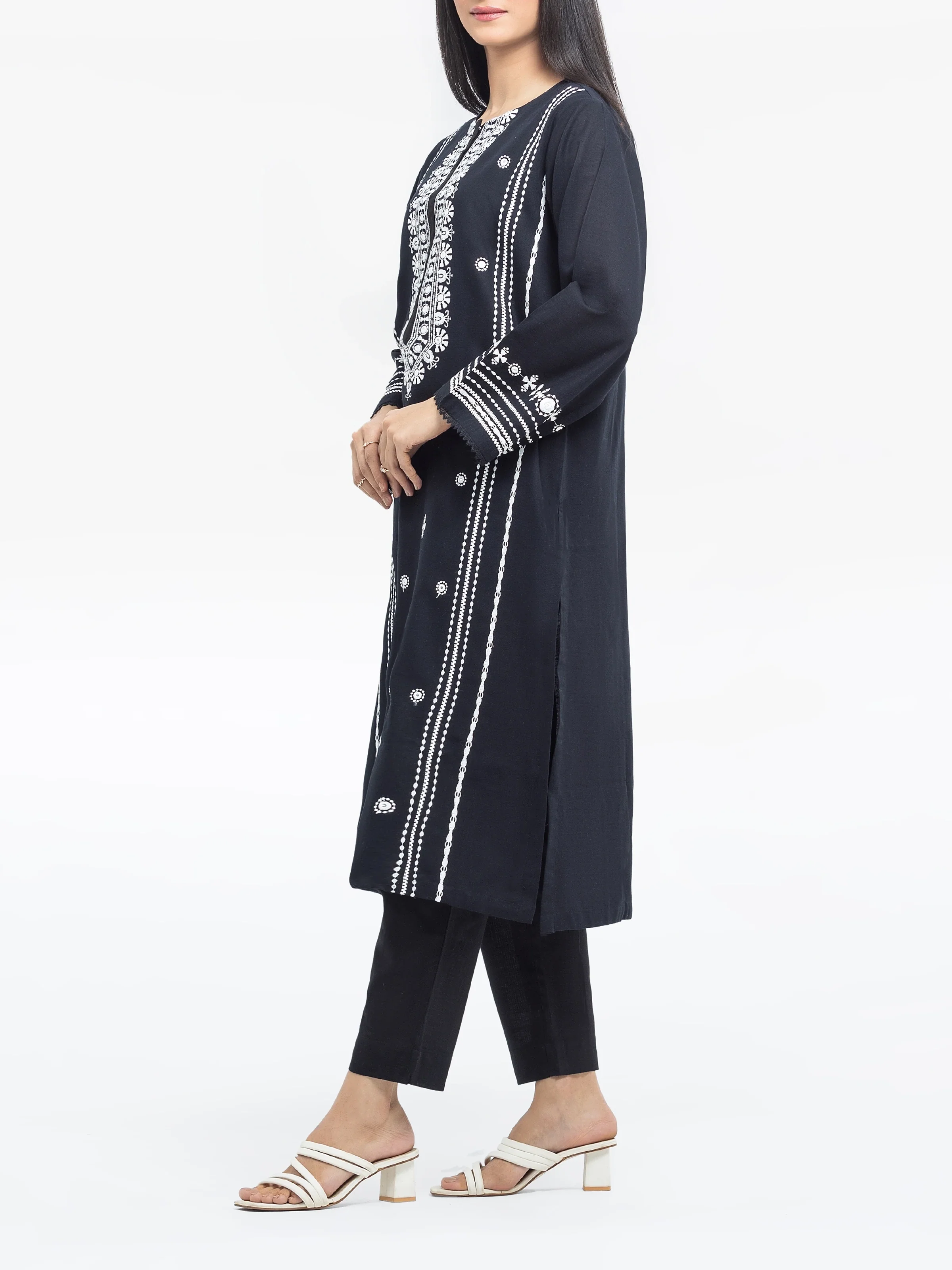 Pret Embroidered Khaddar Shirt Trouser - EWTKE24-81434ST - Image 4