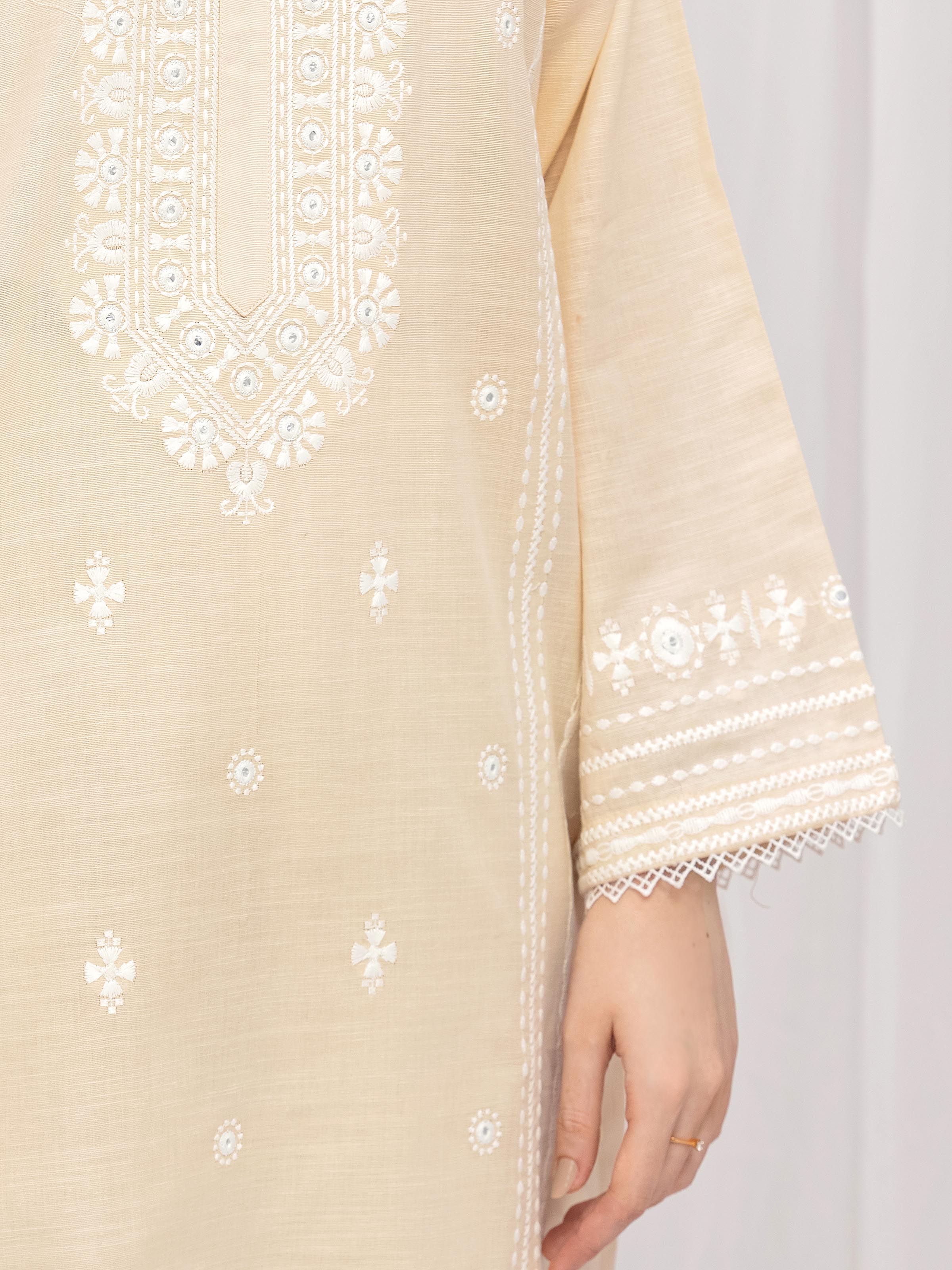 Pret Embroidered Khaddar Co-Ord Set - EWTKE24-81435ST - Image 4