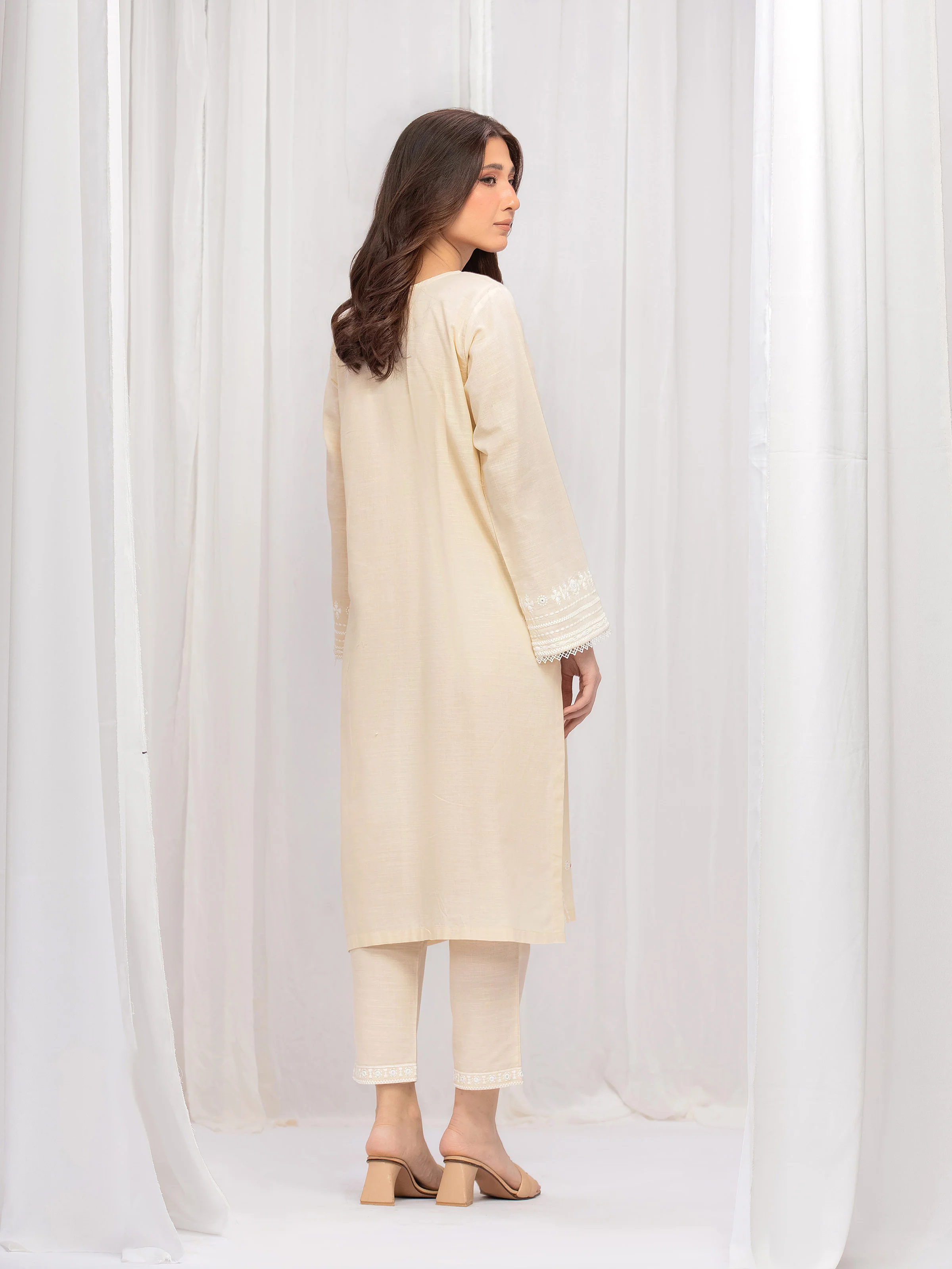 Pret Embroidered Khaddar Co-Ord Set - EWTKE24-81435ST - Image 6