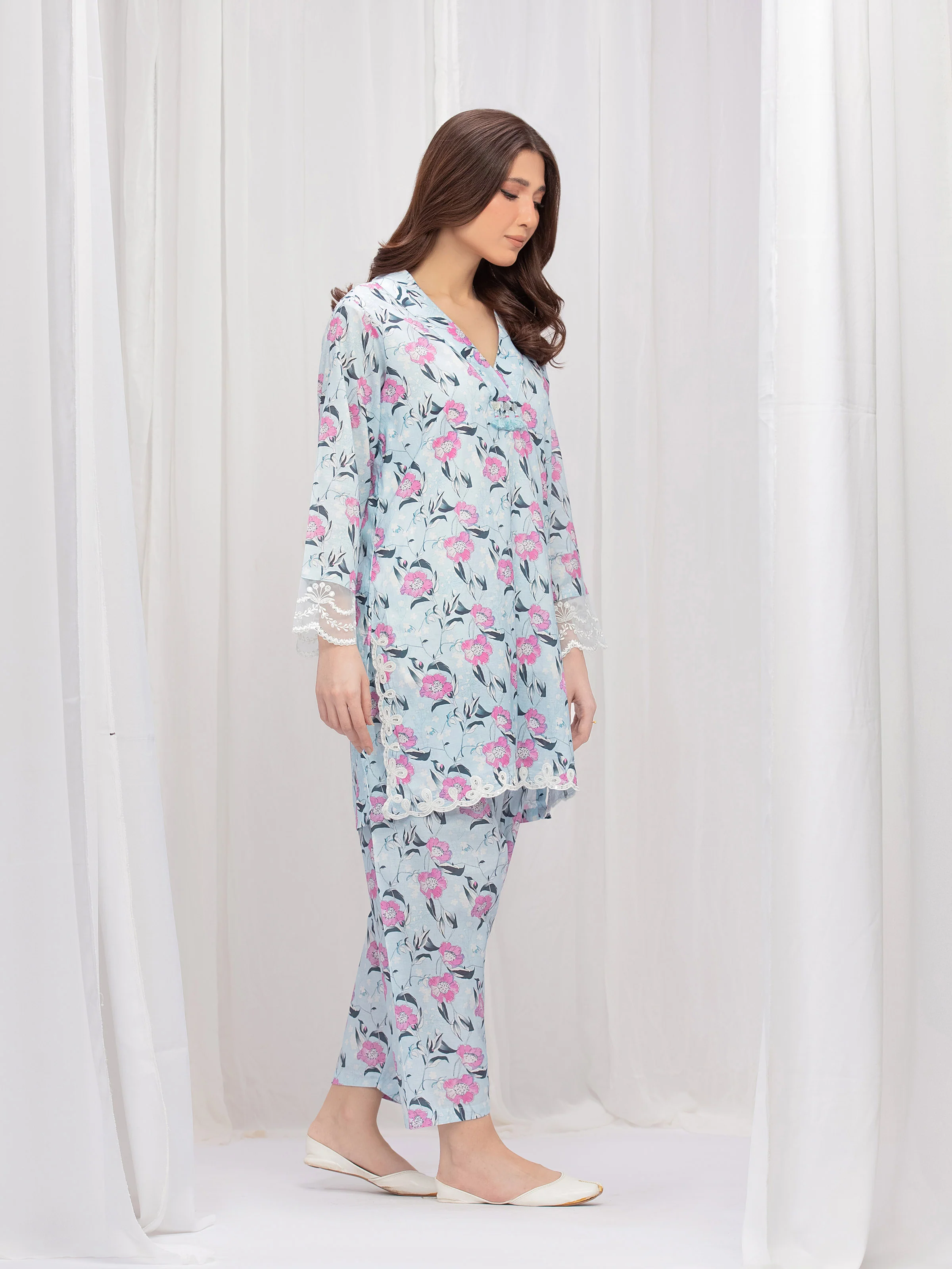 Pret Embroidered Lawn Co-ord Set - EWTKE5-81903ST - Image 5