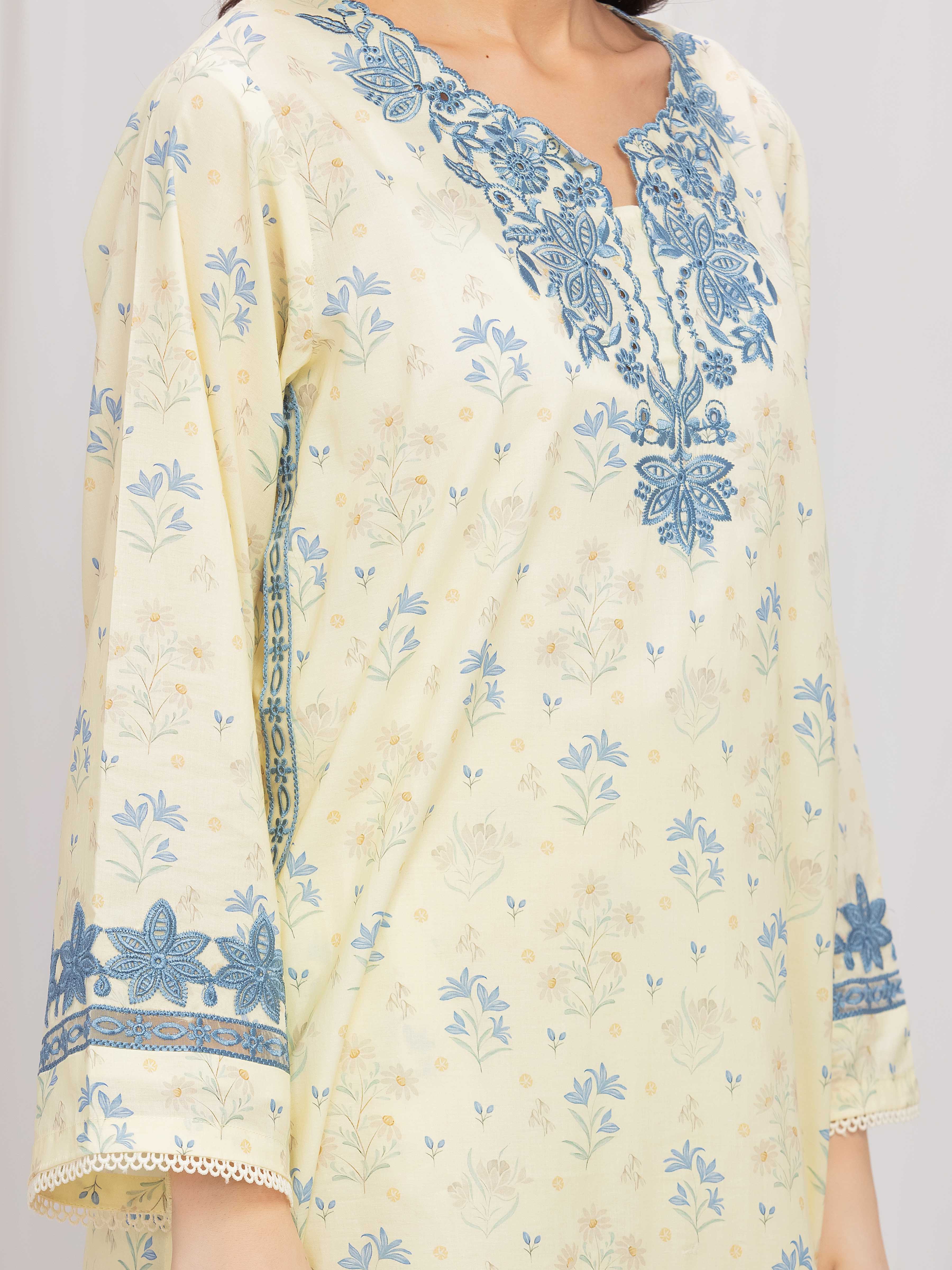 Pret Embroidered Lawn Co-ord Set - EWTKE5-81909ST - Image 3