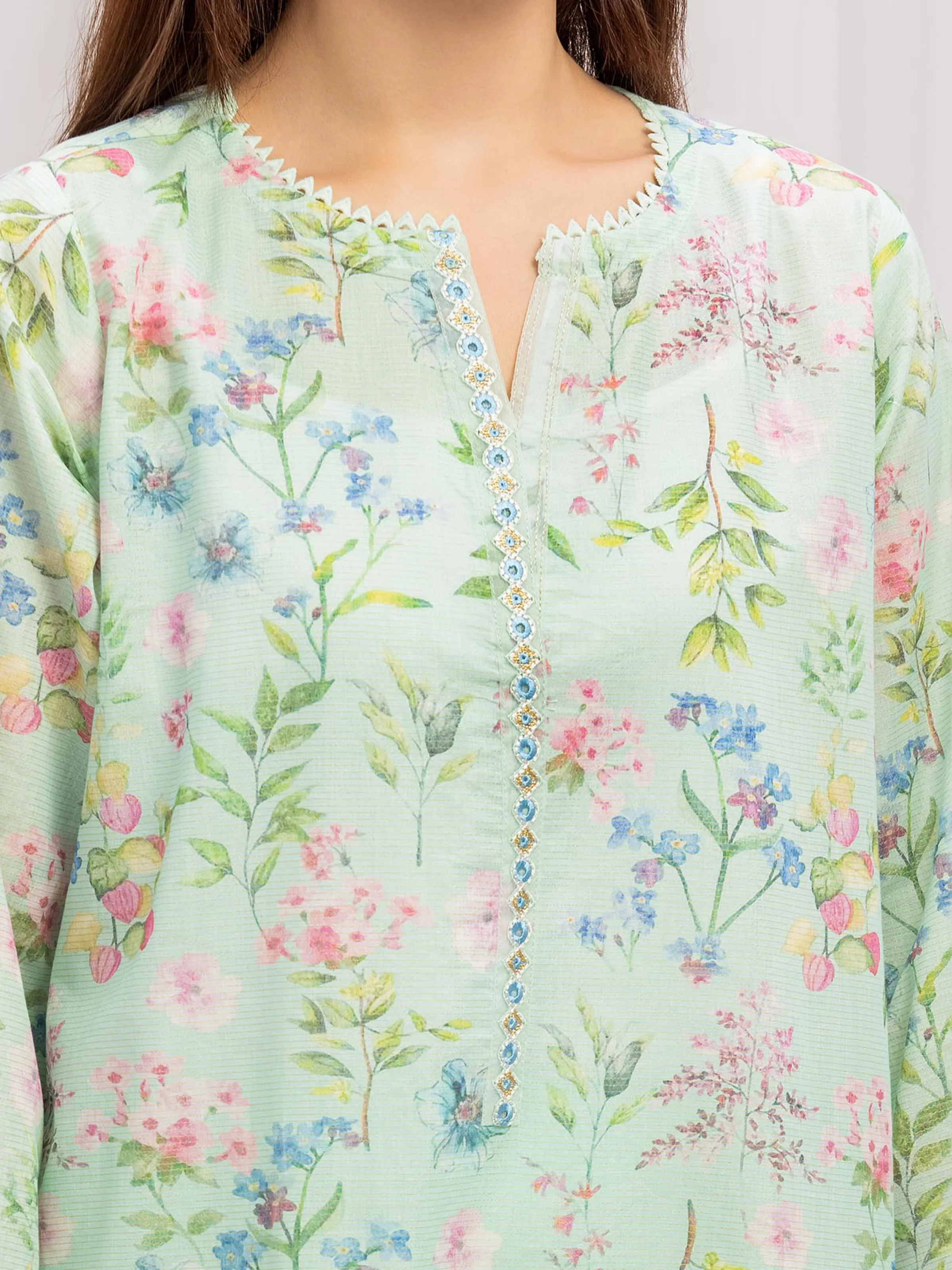 Pret Embroidered Lawn Shirt Trouser - EWTKE5-82345ST - Image 2